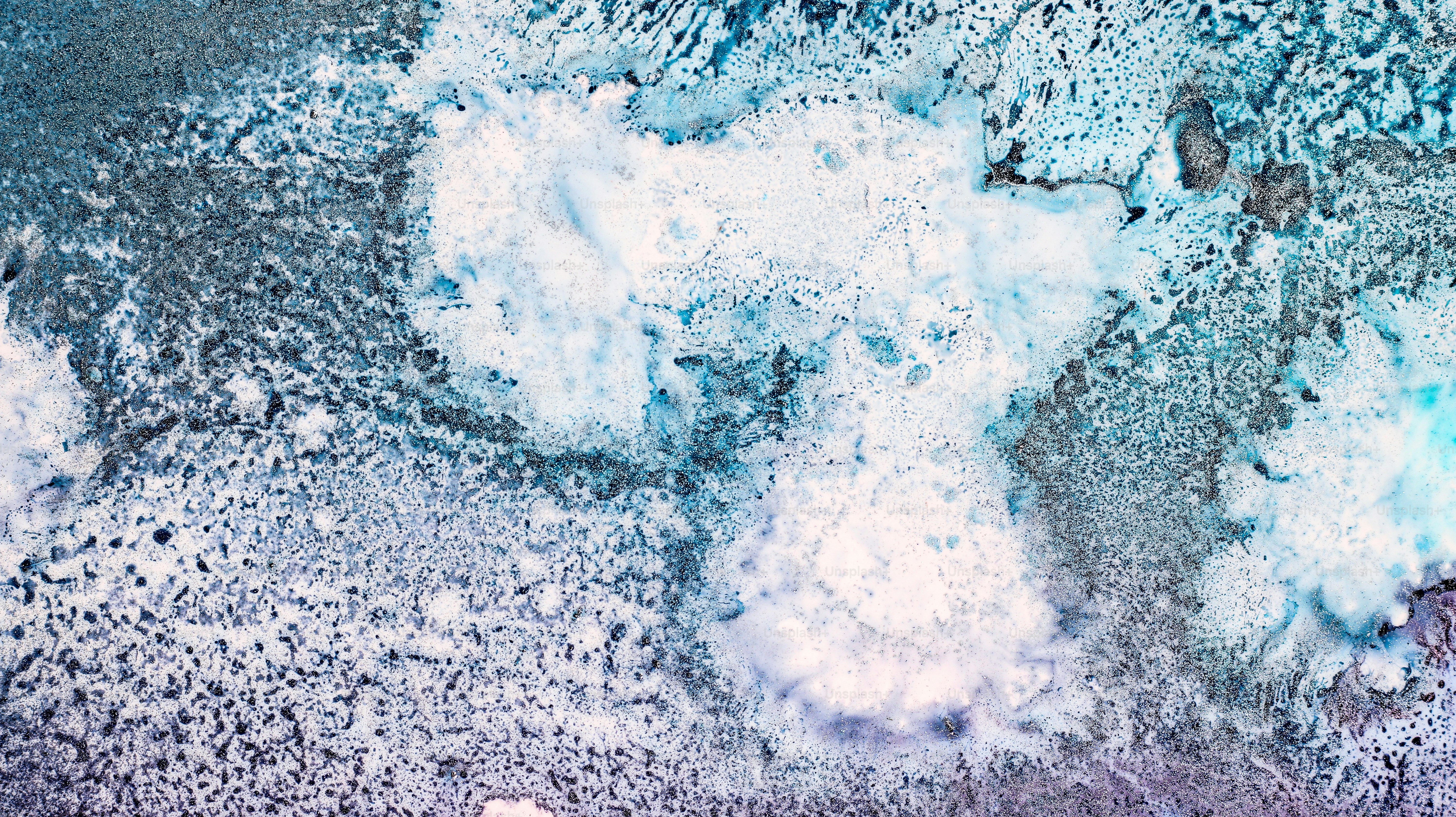 An aerial view of the ocean with a boat in the water photo – Texture ...
