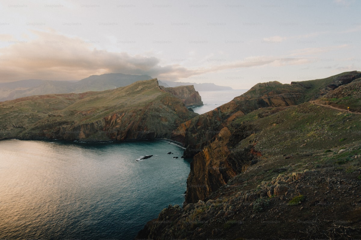 Deep blue Atlantic Ocean stretching to the horizon from a sailboat deck