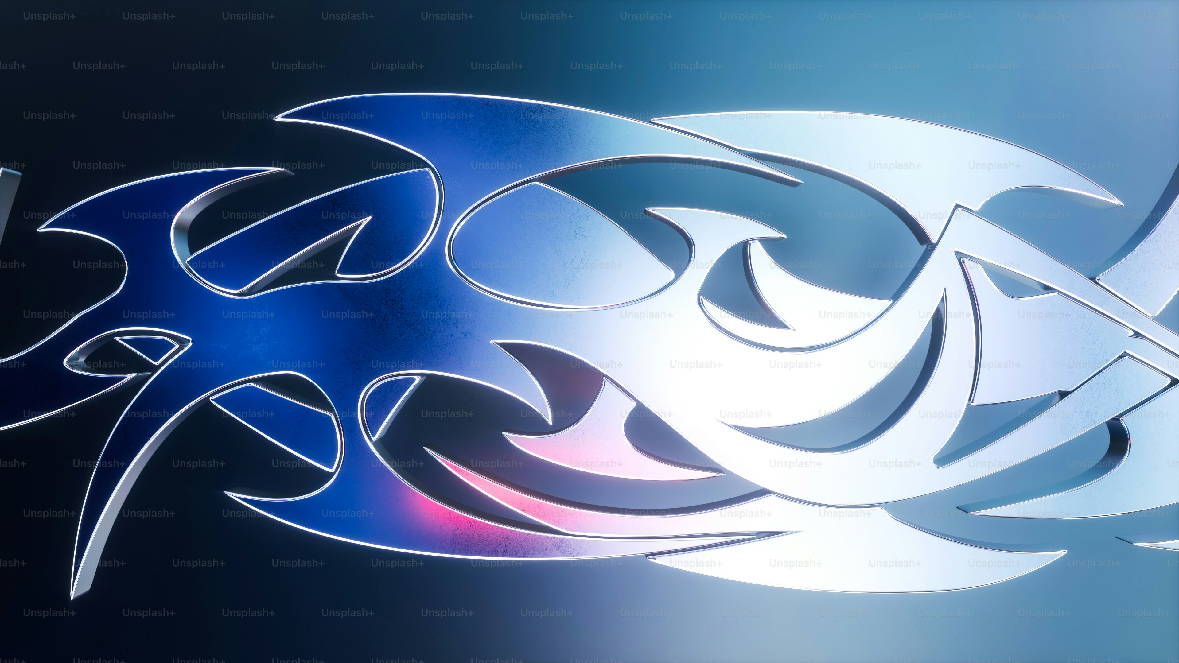 Gambar desain abstrak biru dan putih