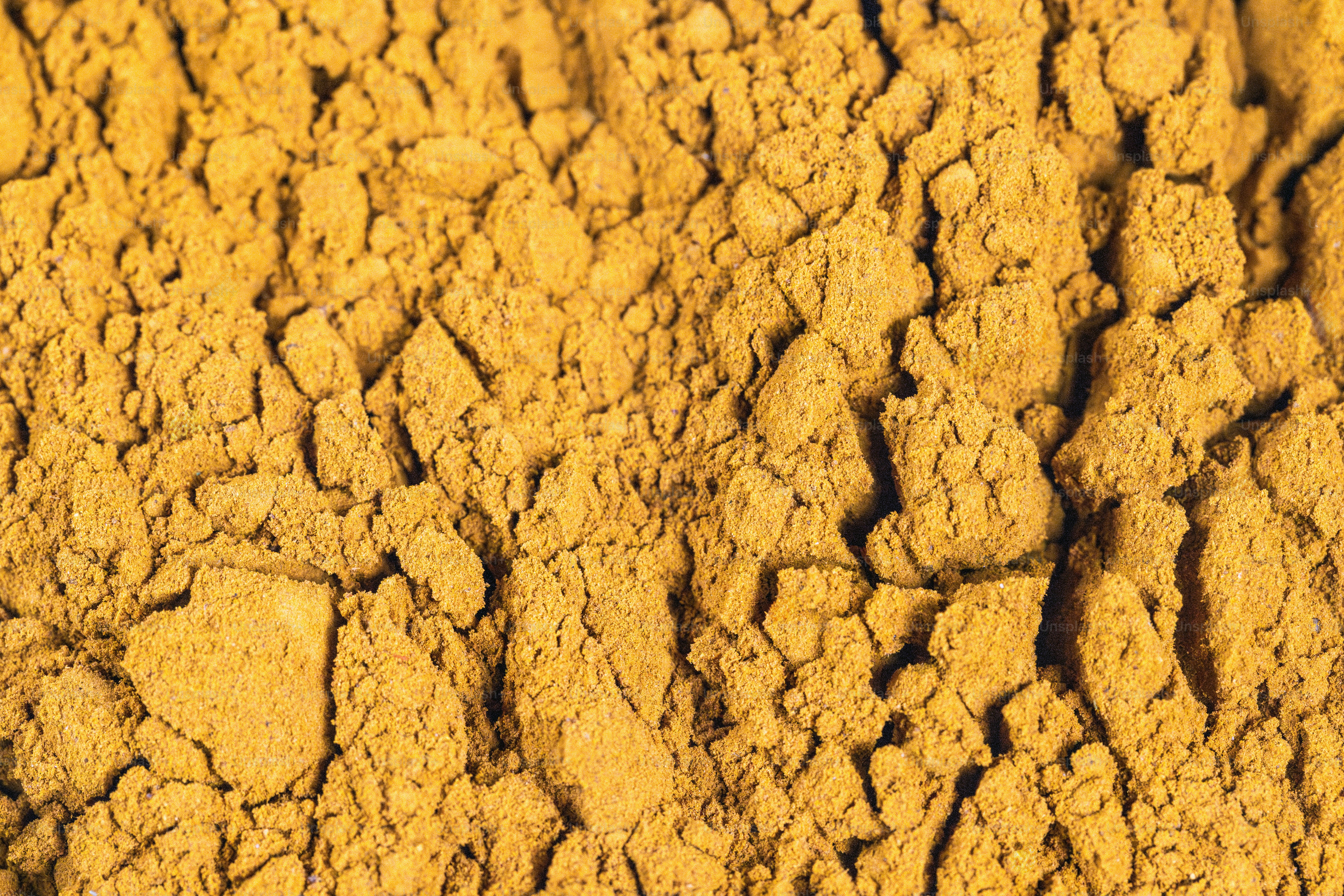 A close up view of a yellow substance