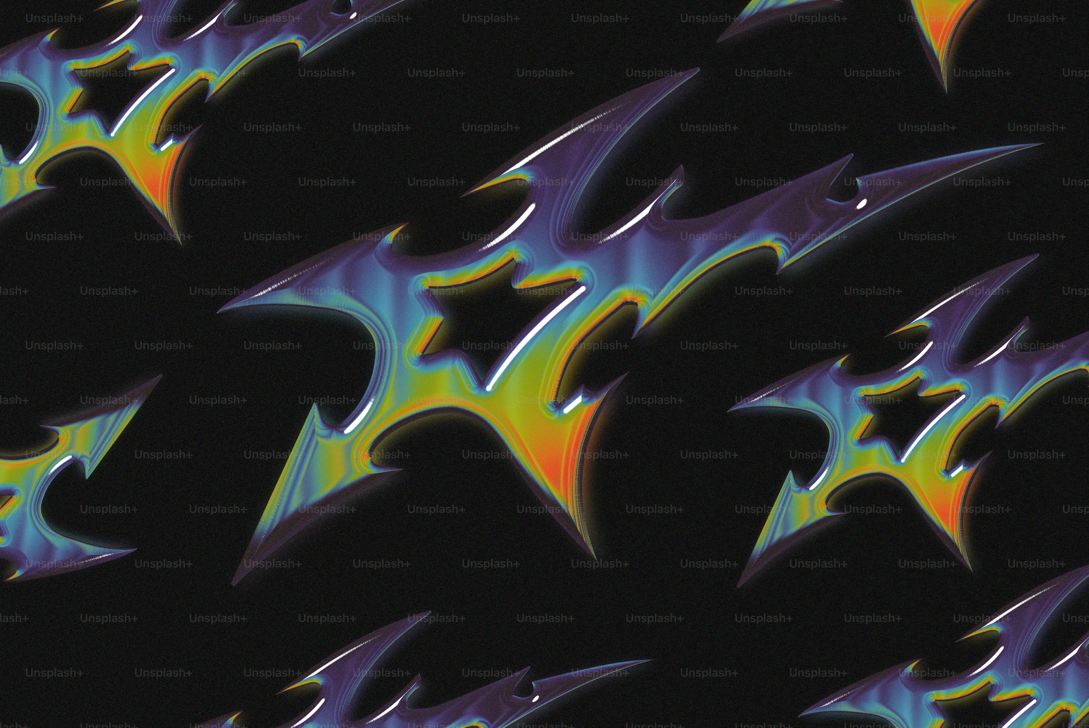 A black background with blue and yellow flames