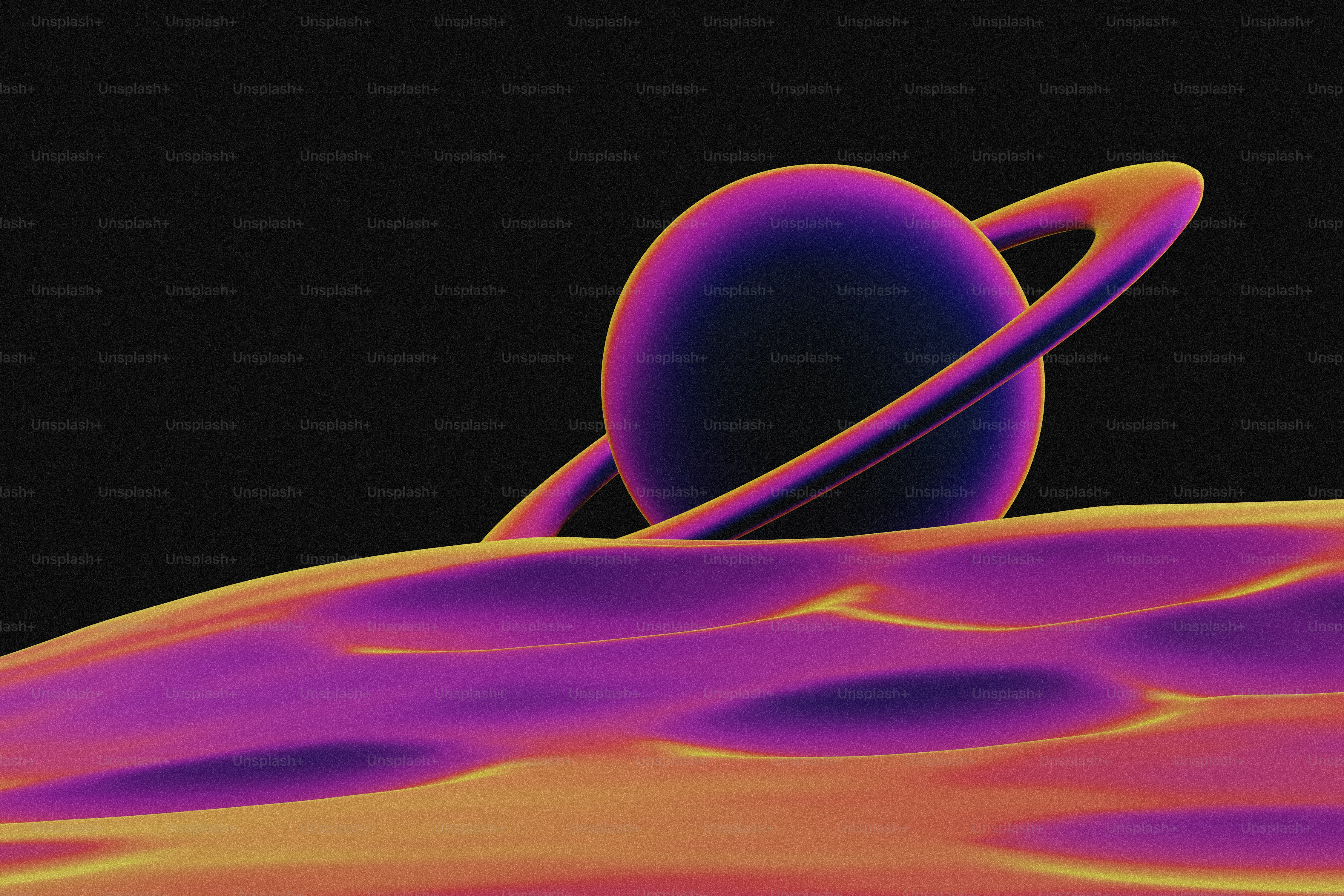 Une image d’un Saturne avec un fond noir