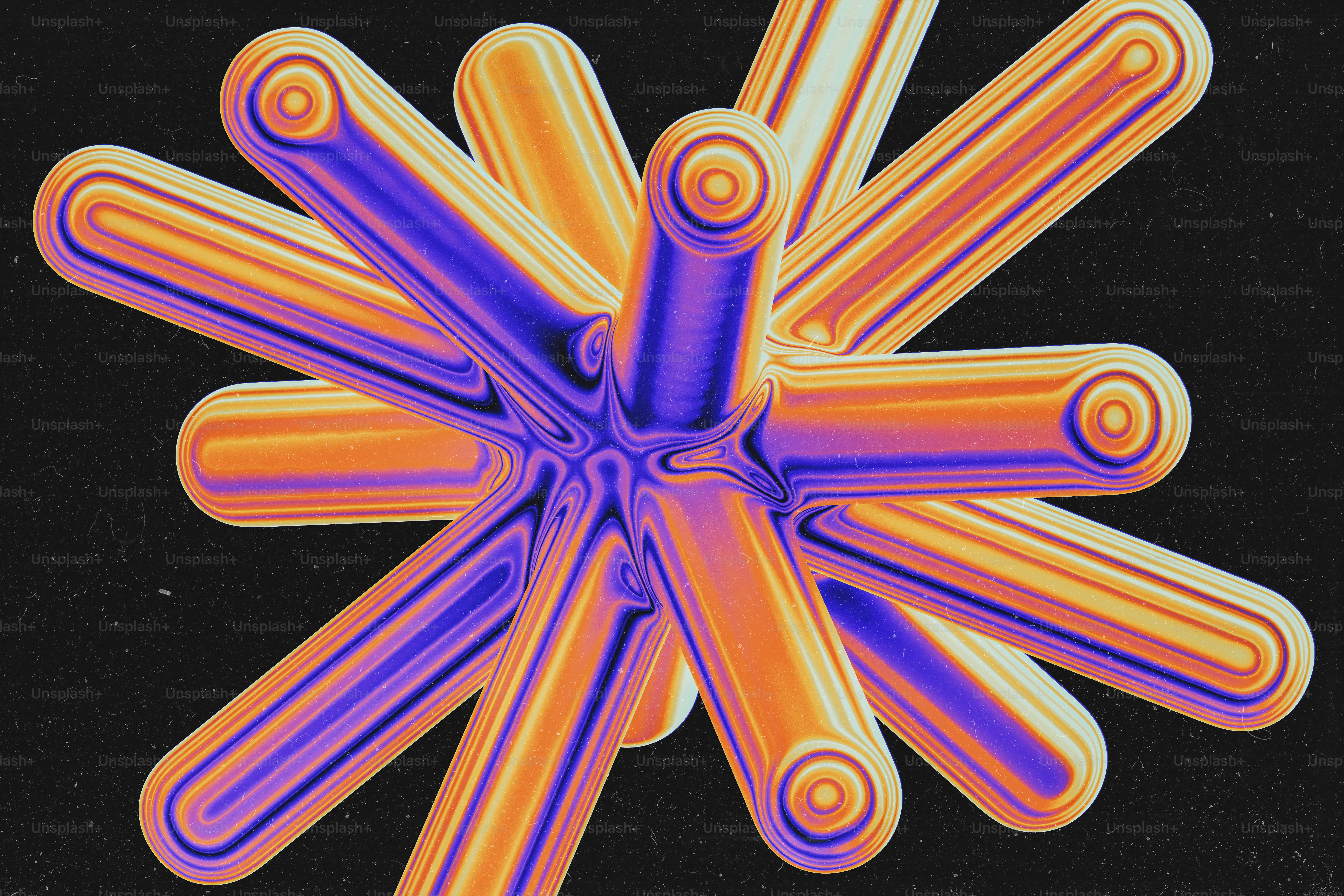 Una imagen de una estrella hecha con pajitas de plástico