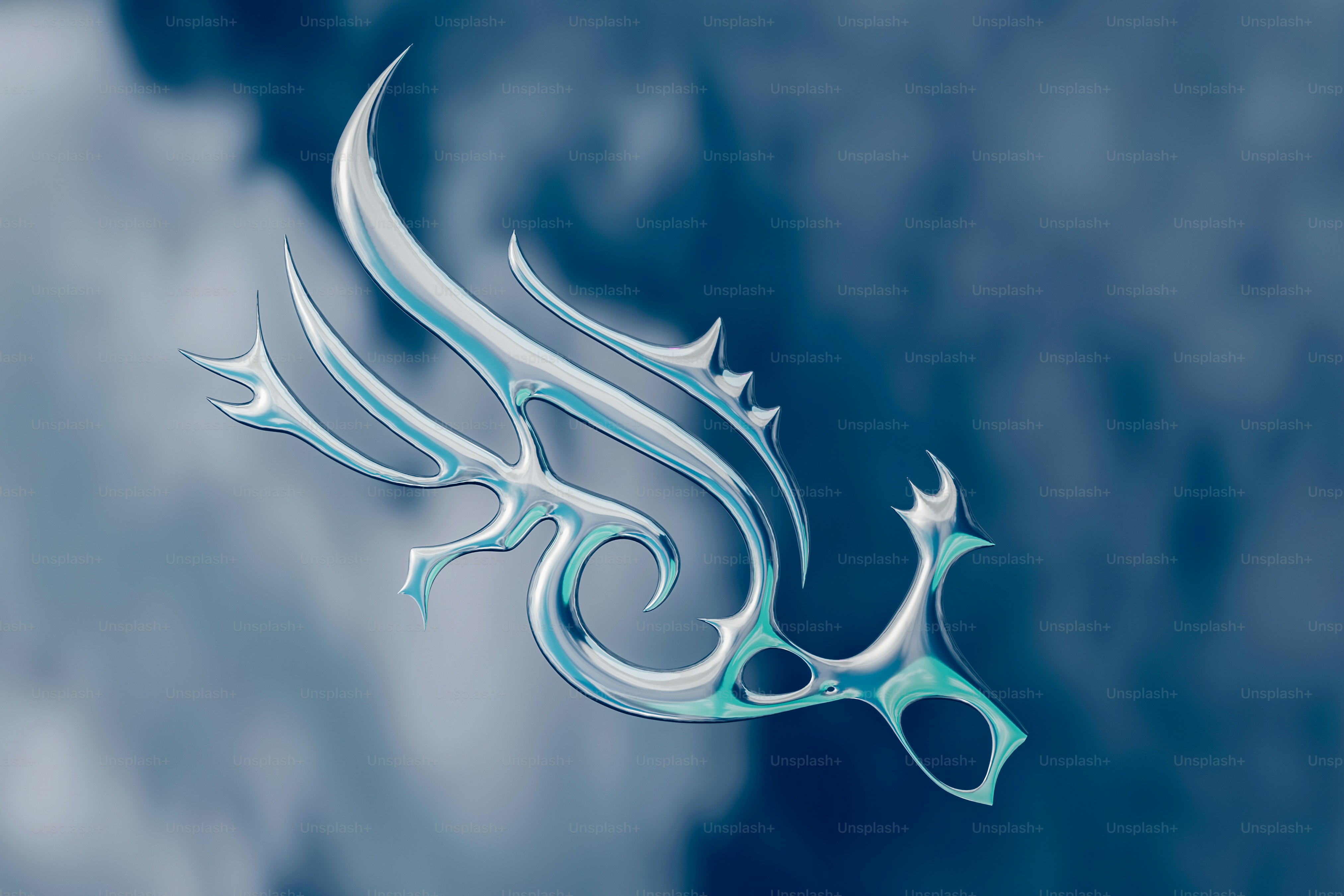 Uma foto de um pássaro voando no céu