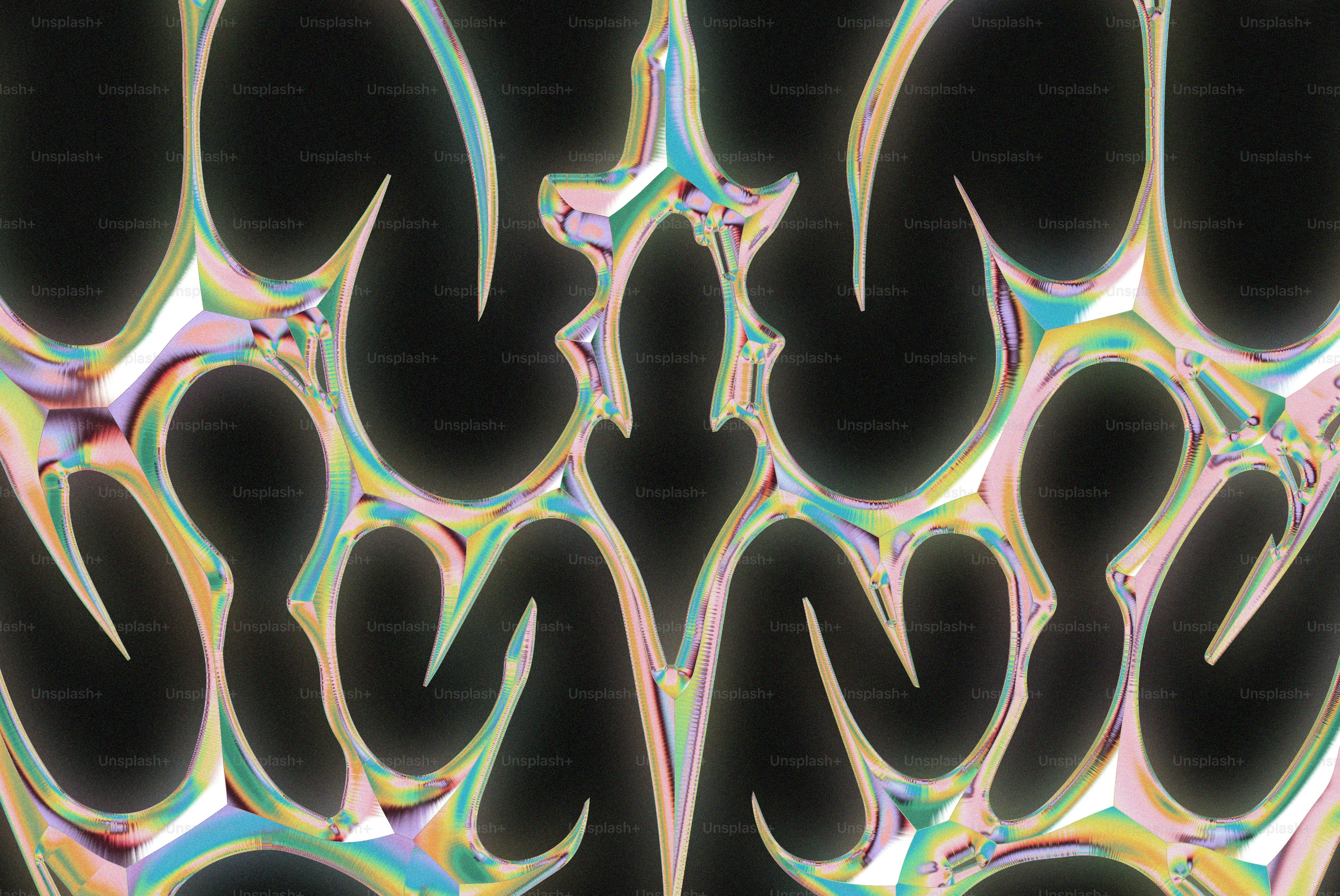 A black and white photo of a pattern