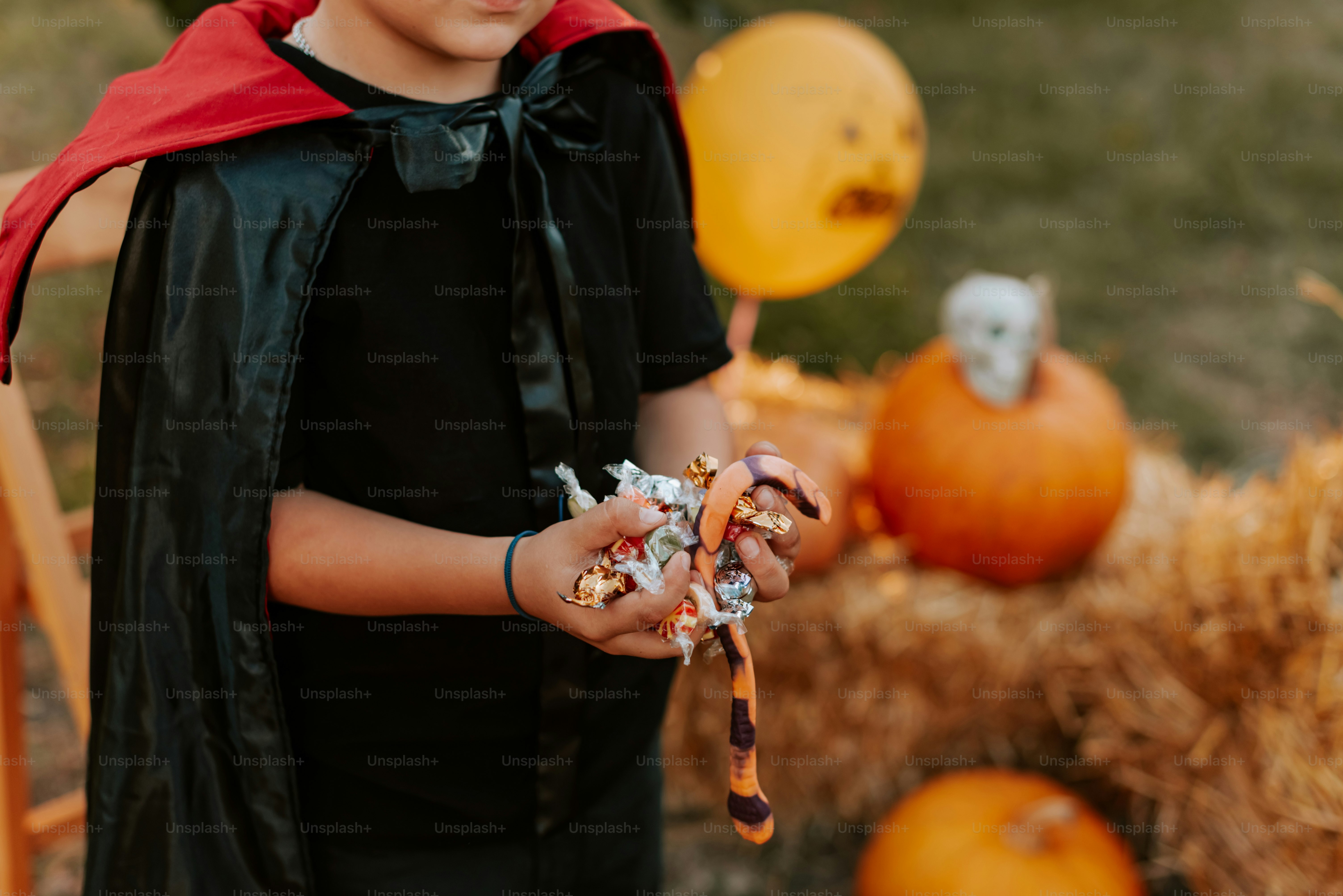 A little boy dressed up as a dracula
