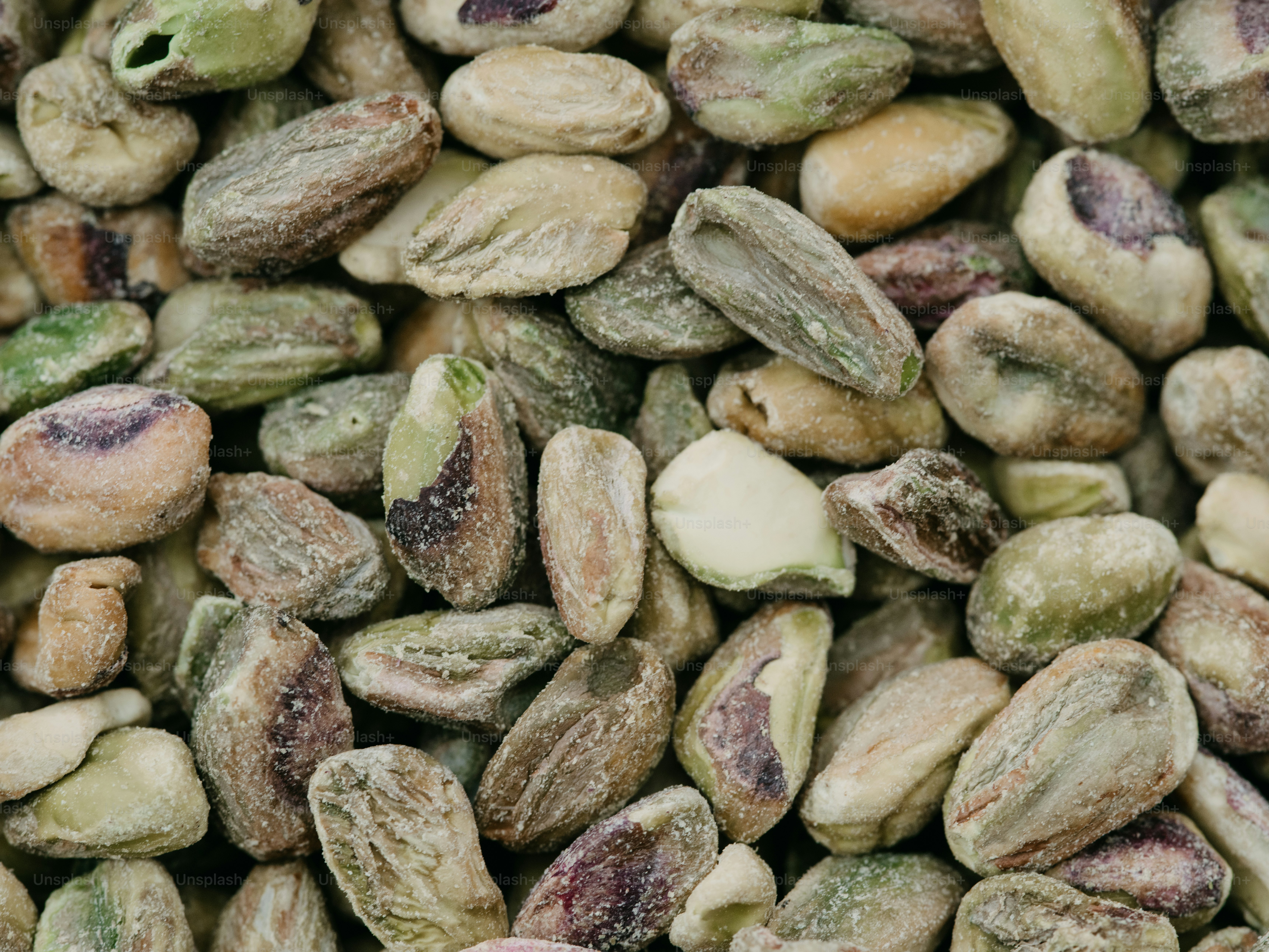 Nahaufnahme eines Haufens Nüsse