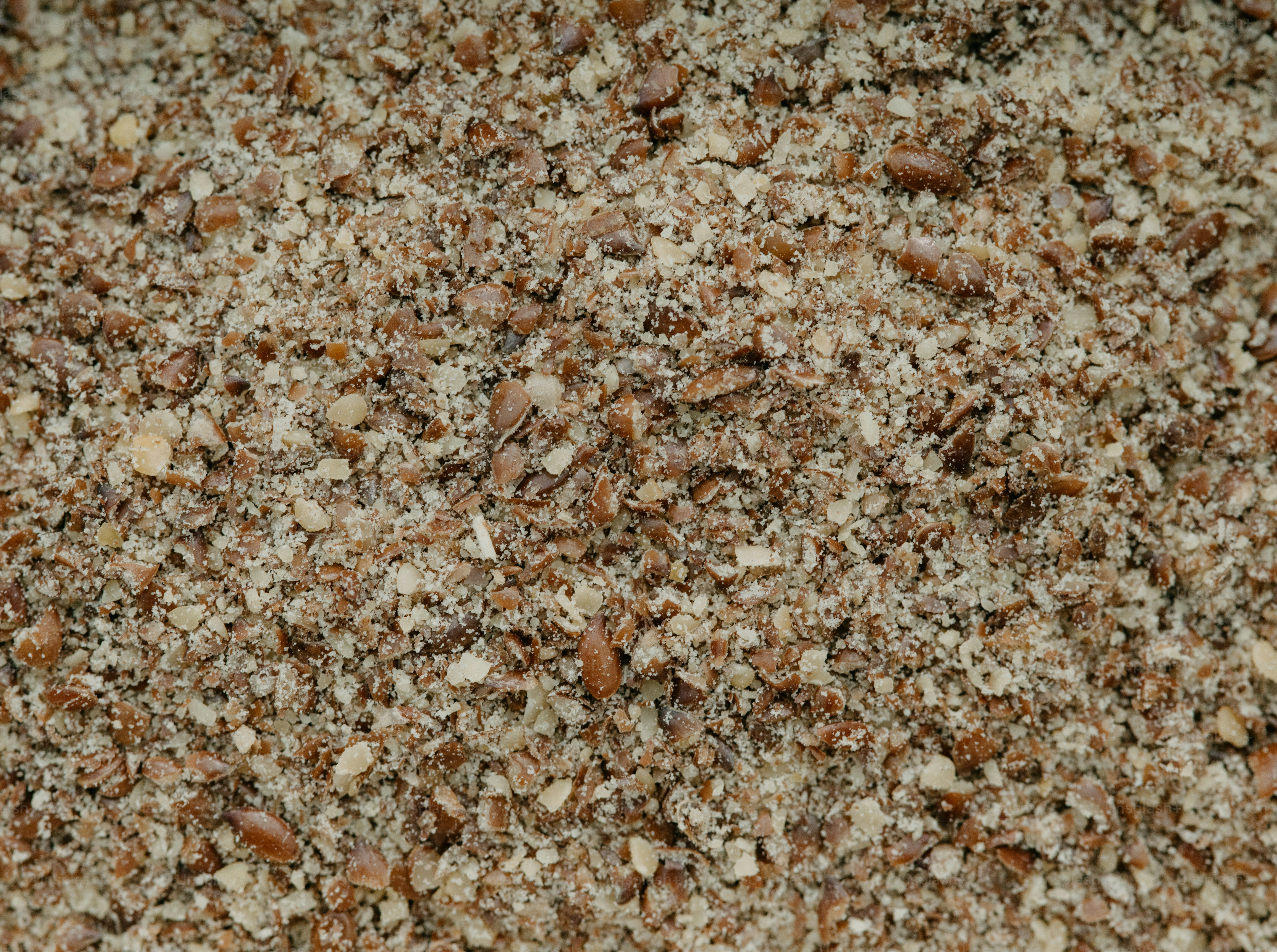 Ein Gemisch aus Sand und Kies aus nächster Nähe