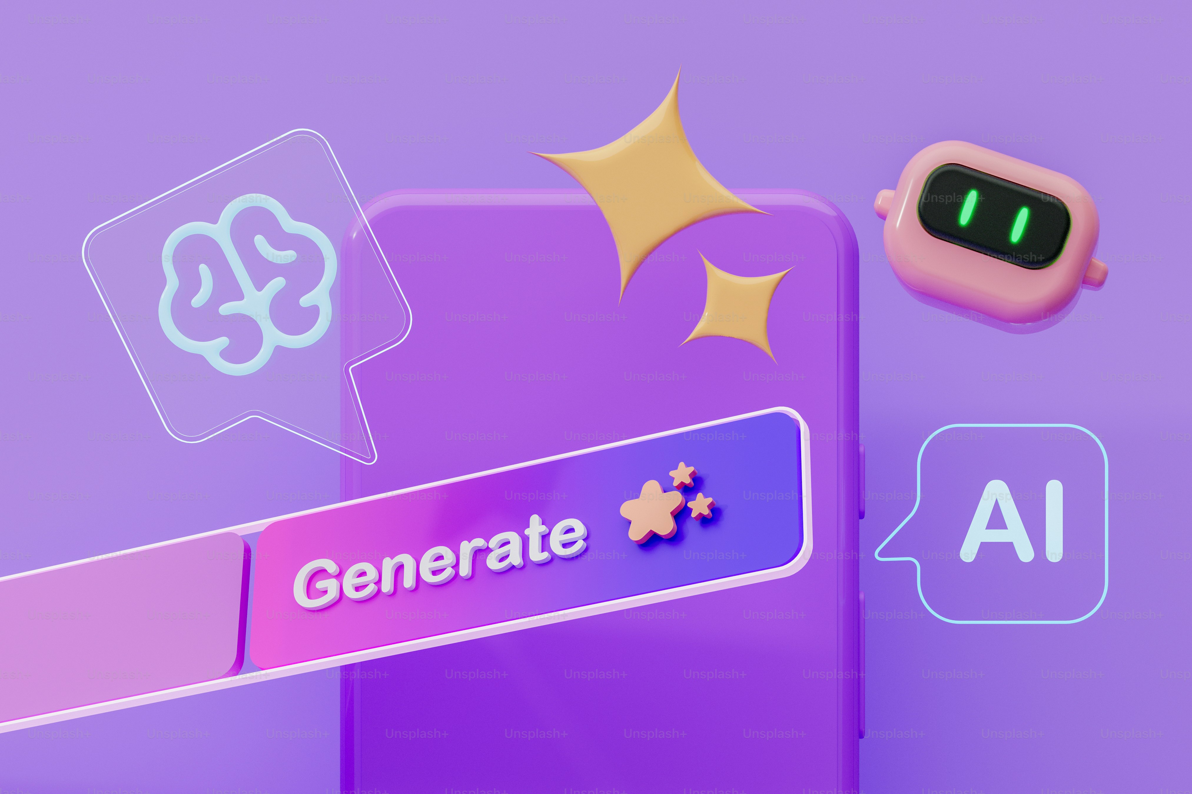 A close up of a purple box with a sign on it