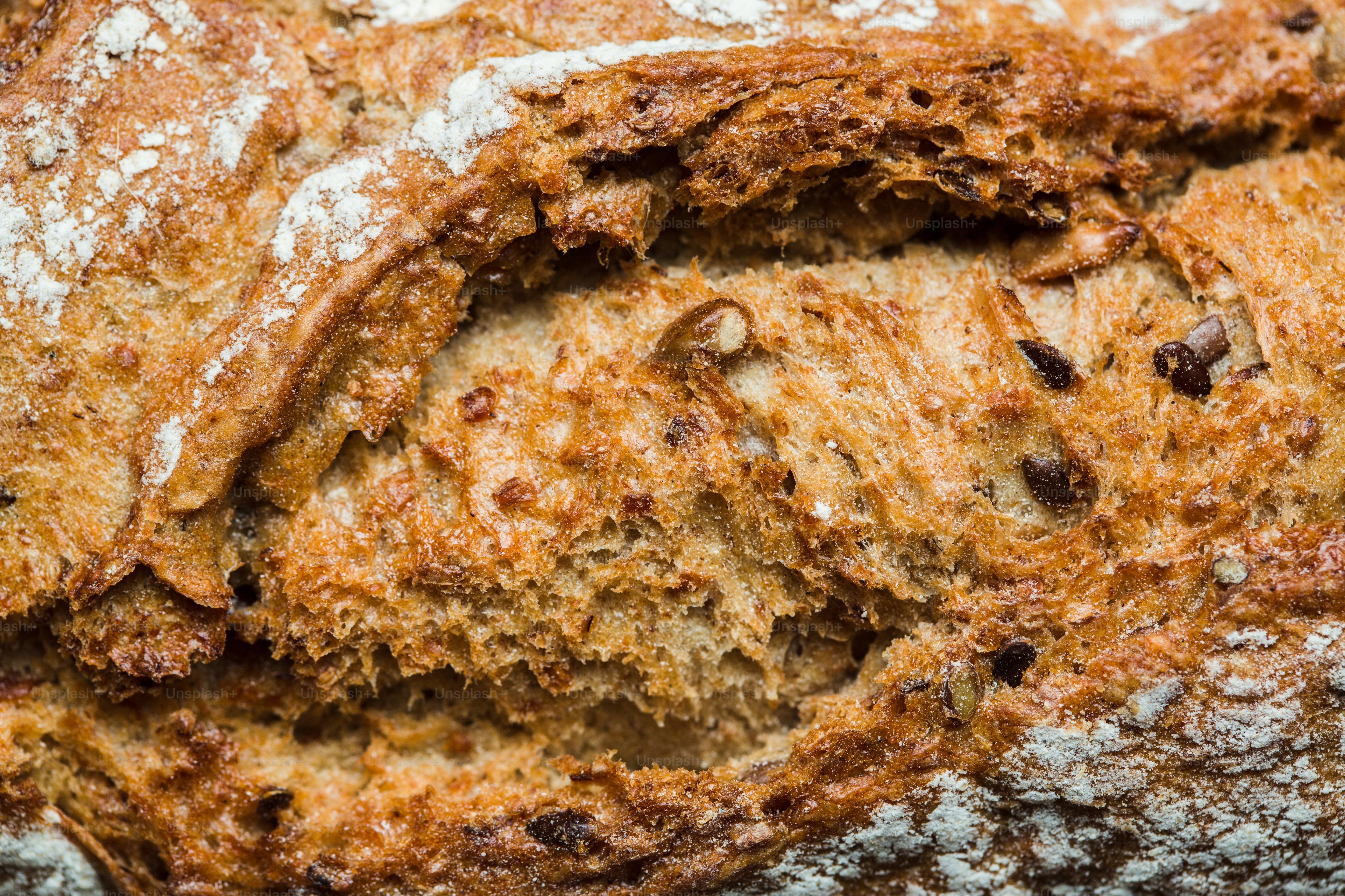A close up of a loaf of bread