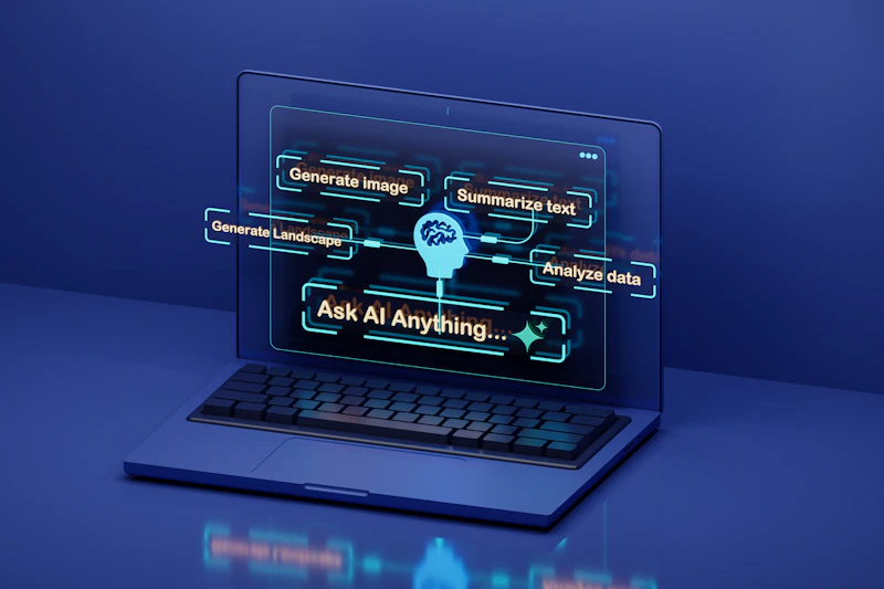 Artificial intelligence brain network representing AI marketing tools