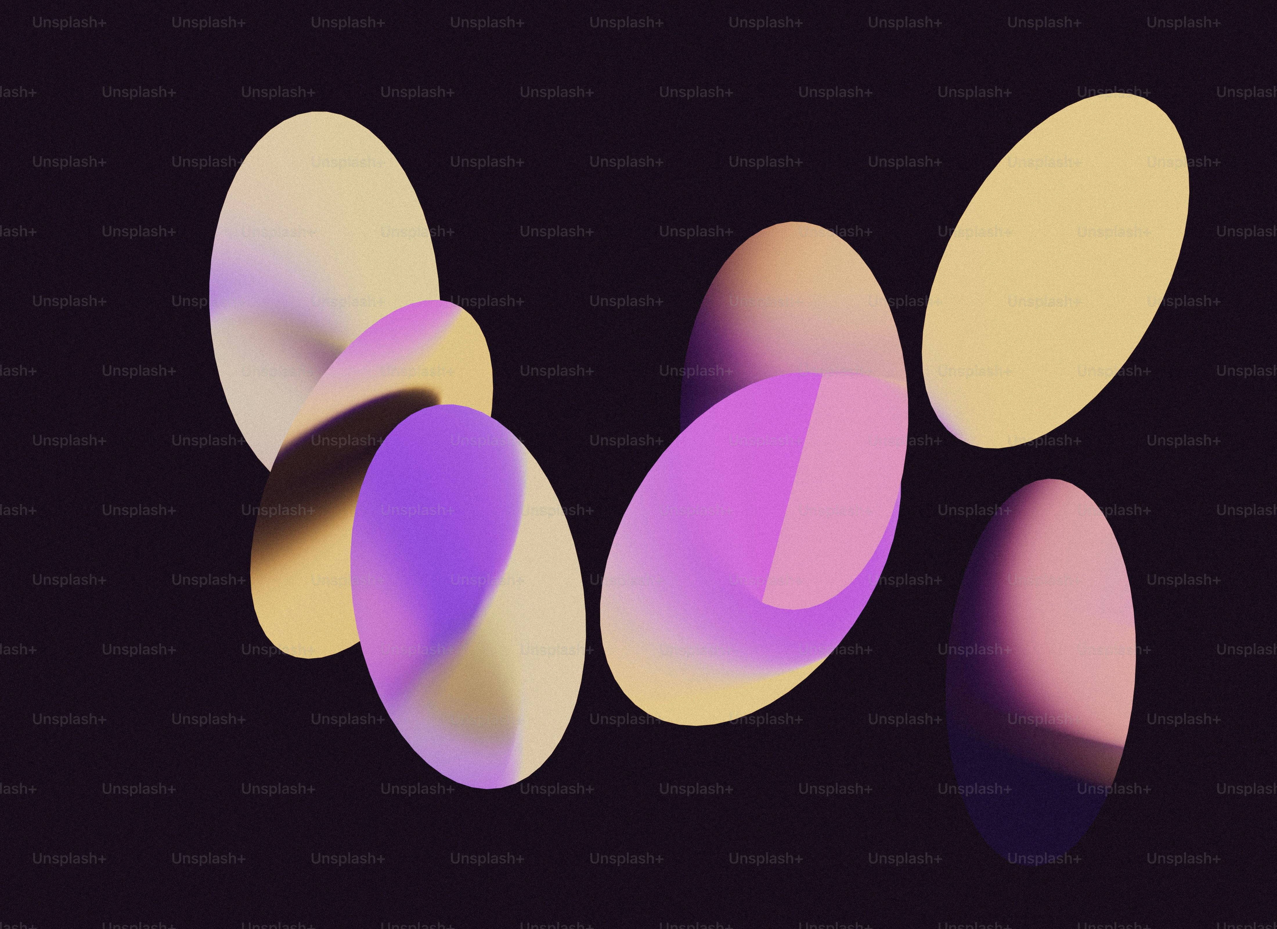 A picture of a group of eggs on a black background