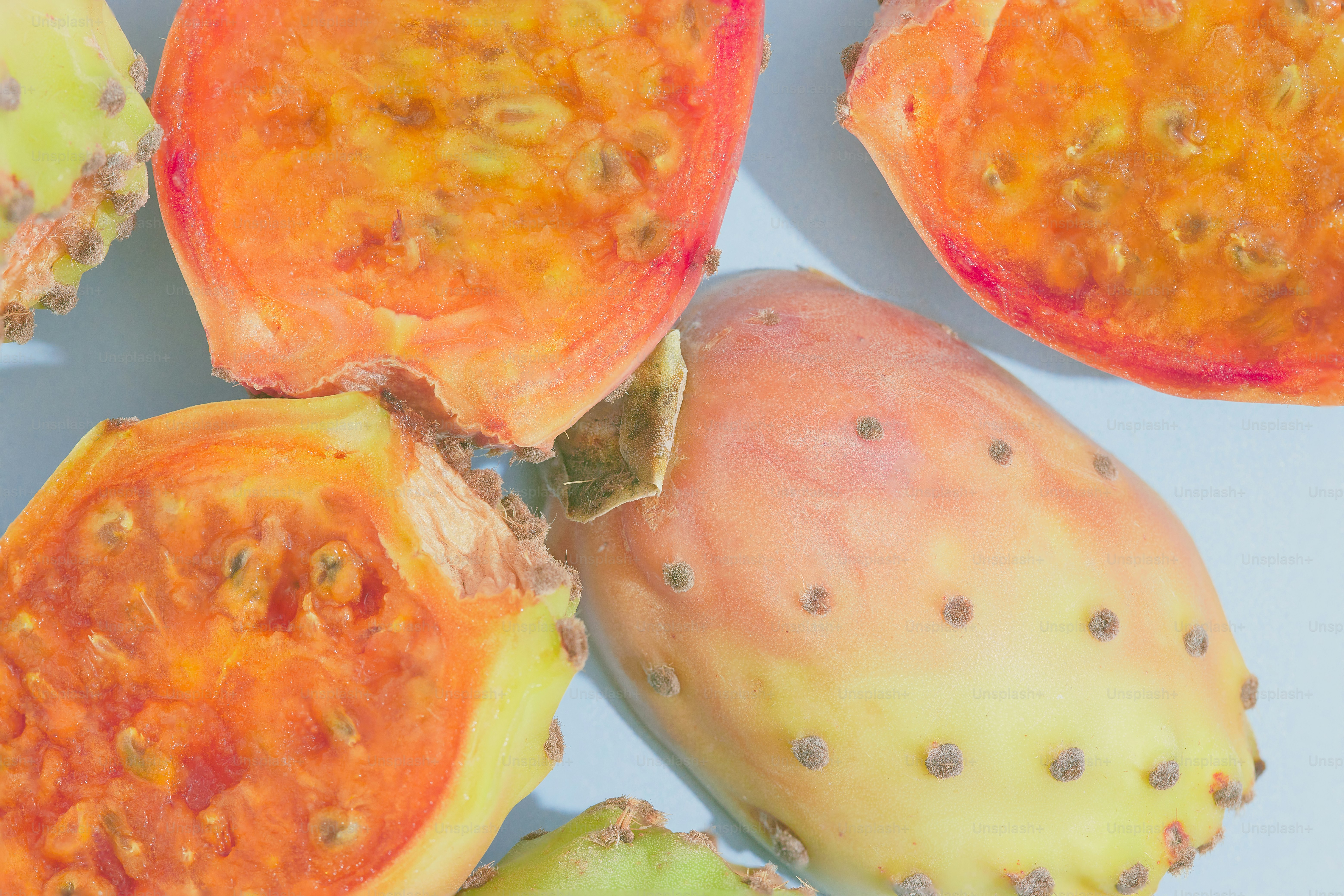 A bunch of fruit that are on a table