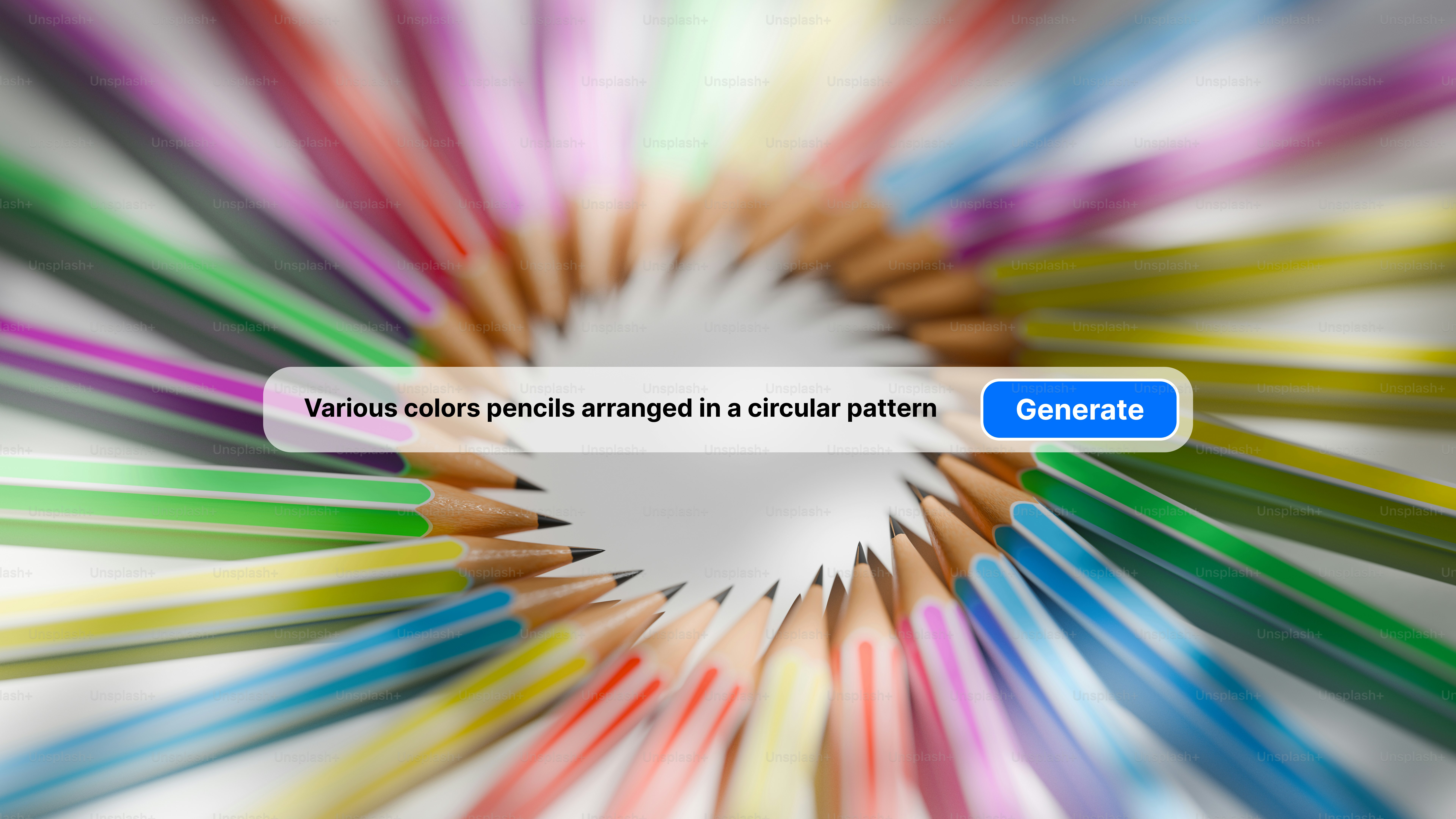A bunch of colored pencils with a message on it