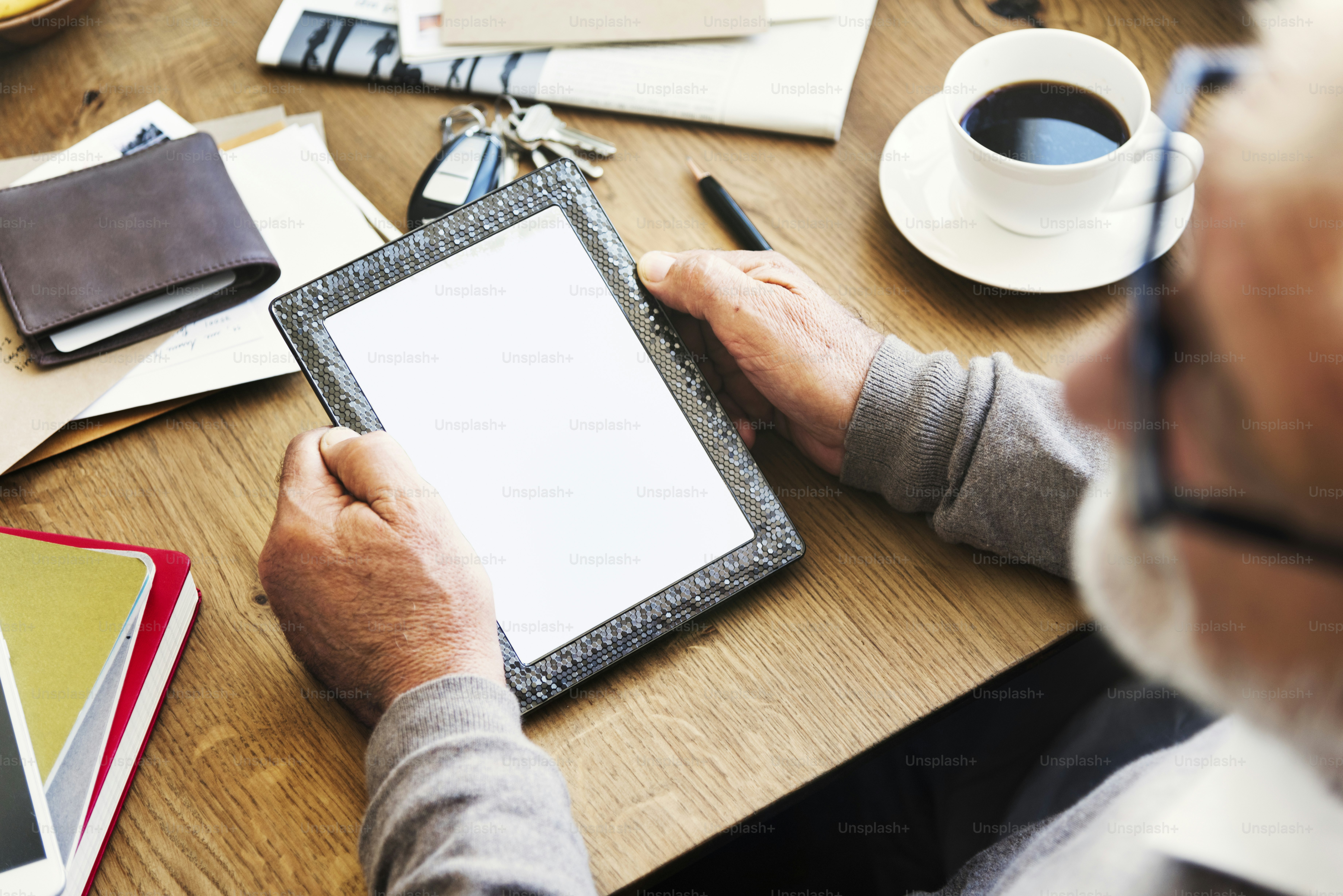 Workspace Digital Tablet Copy Space Concept