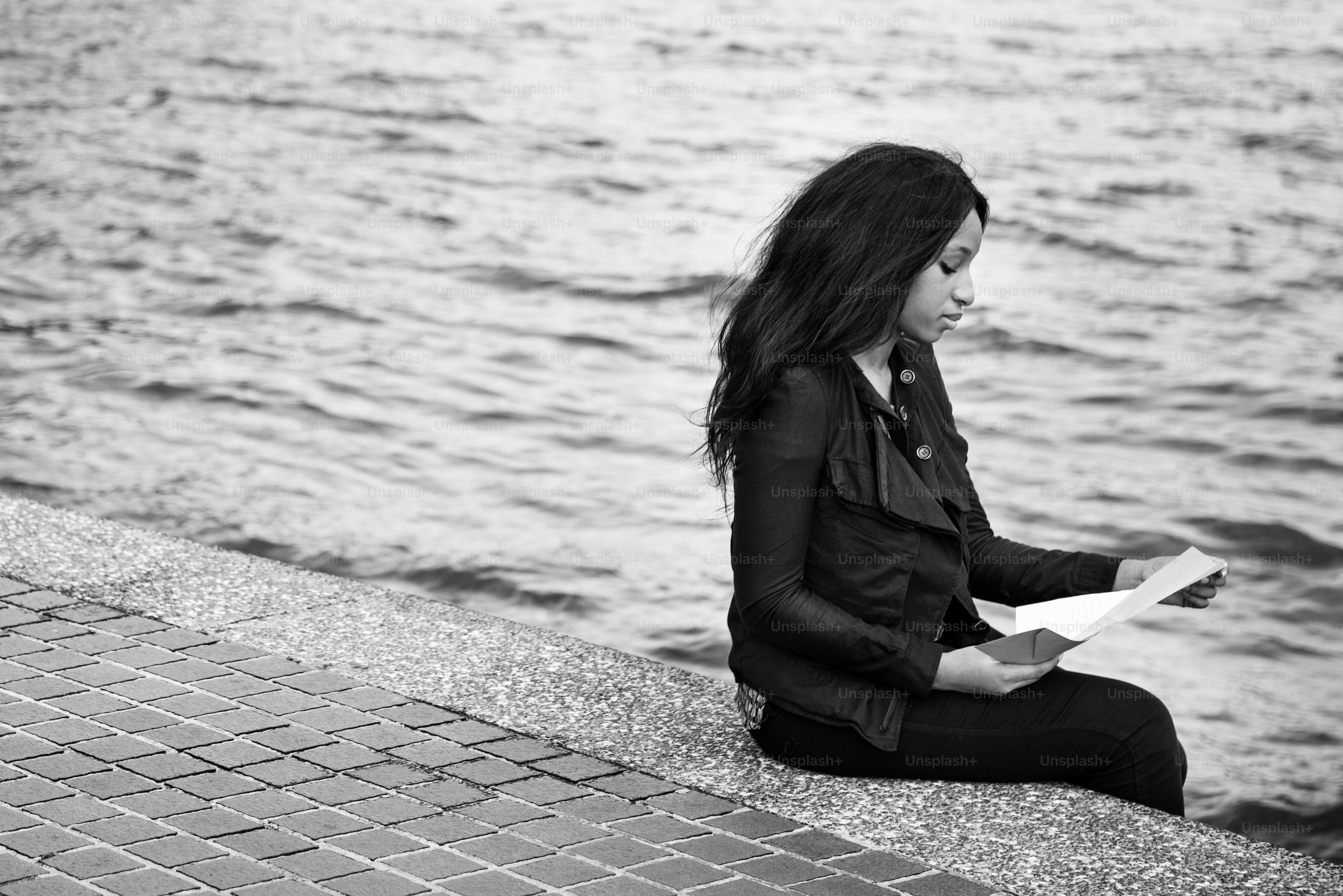 African American River Attractive Candid Concept