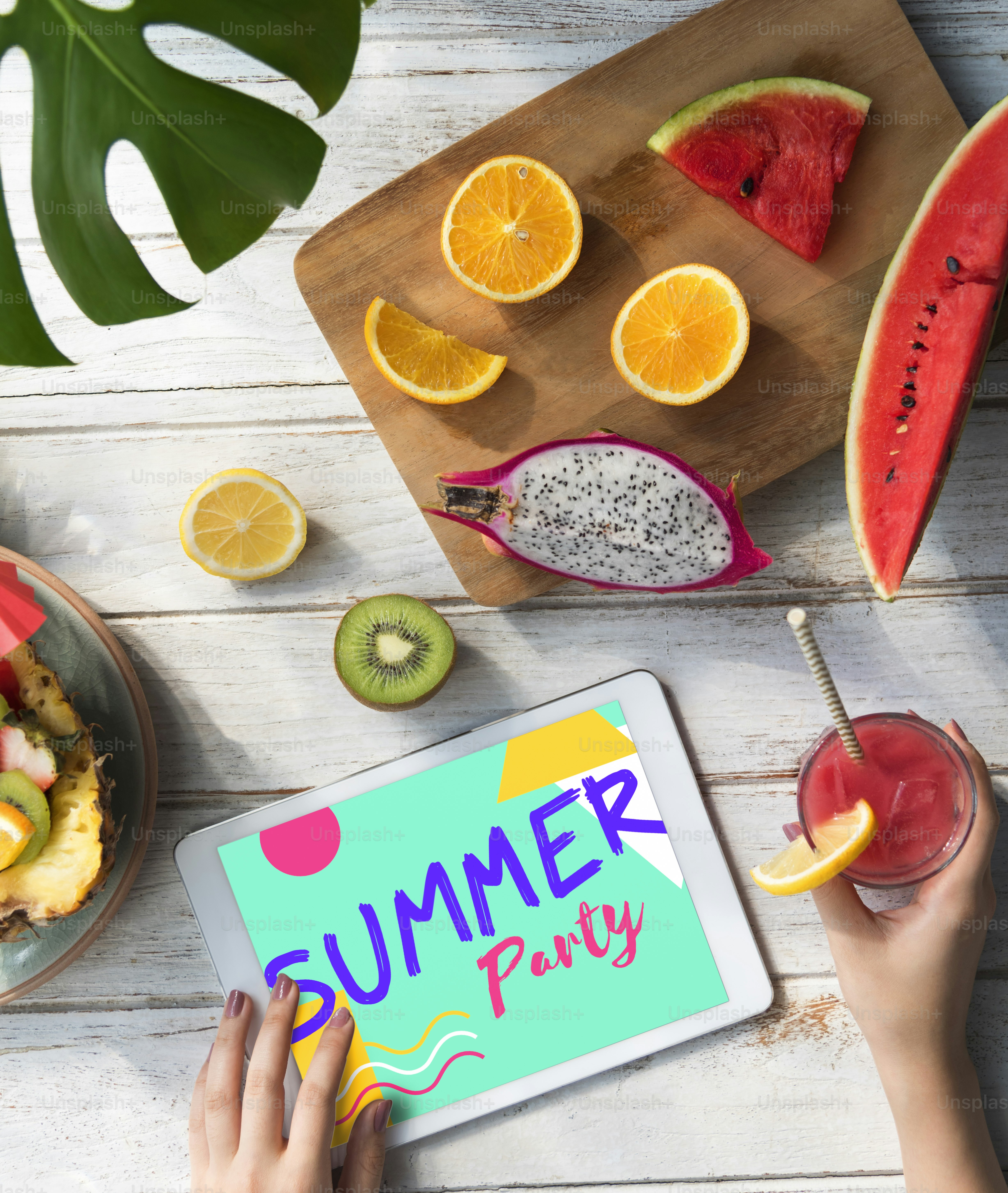Summer Fruits Digital Tablet Concept