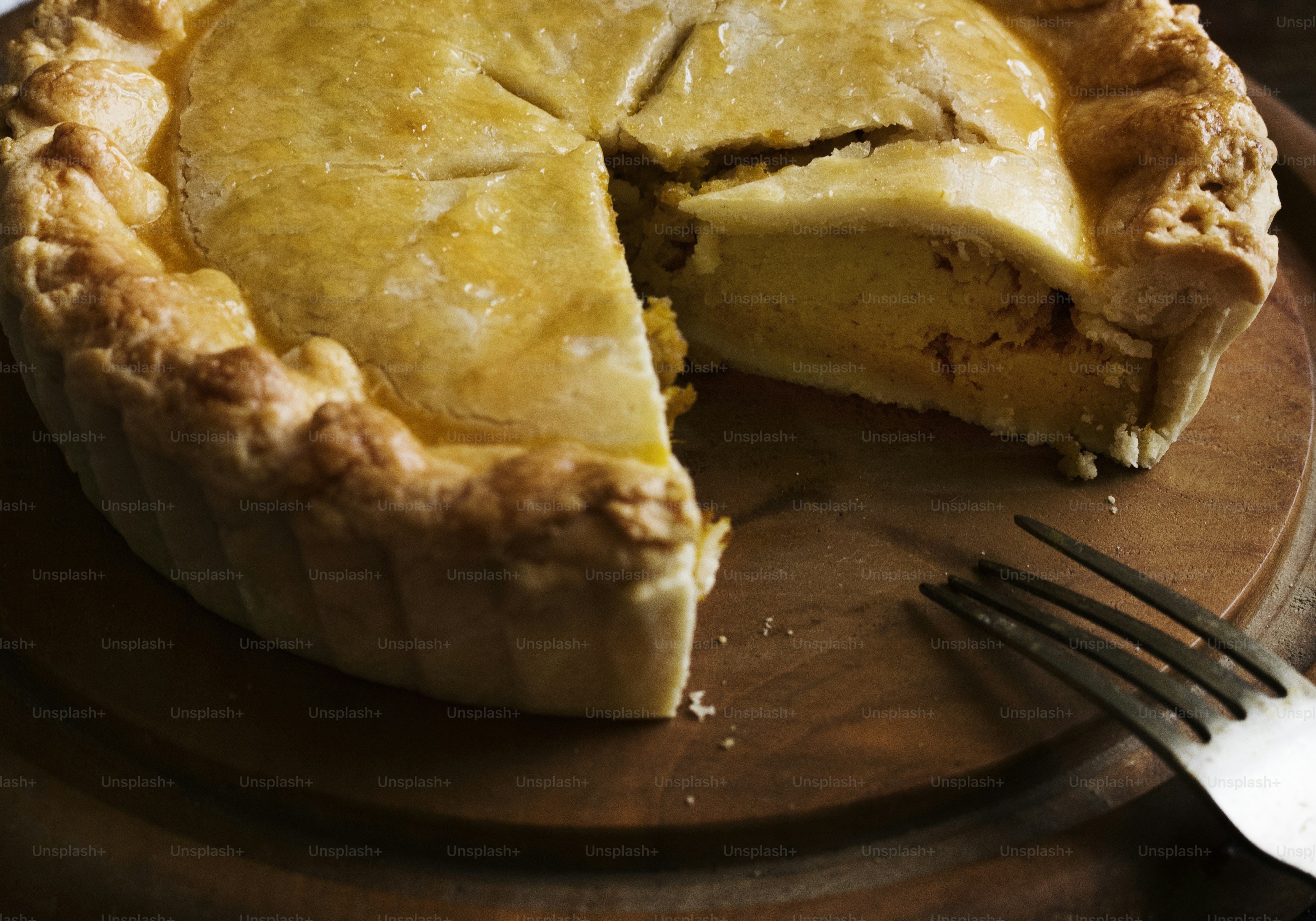 Pumpkin pie food photography recipe idea