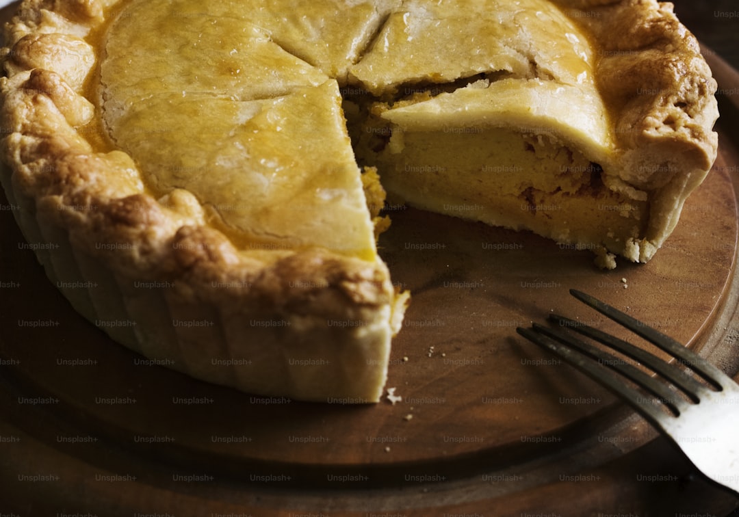 Pumpkin pie food photography recipe idea