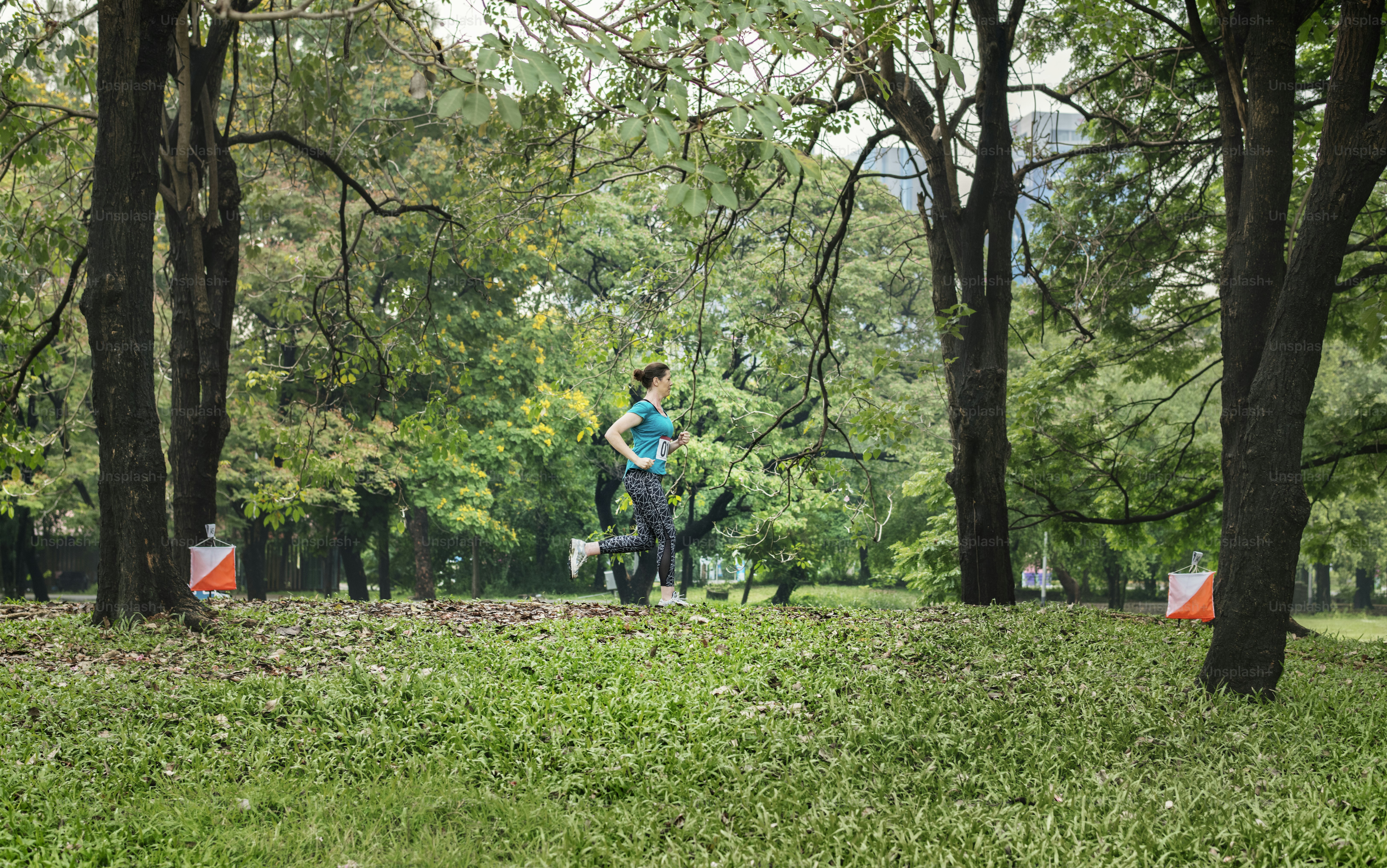 Outdoor orienteering check point activity