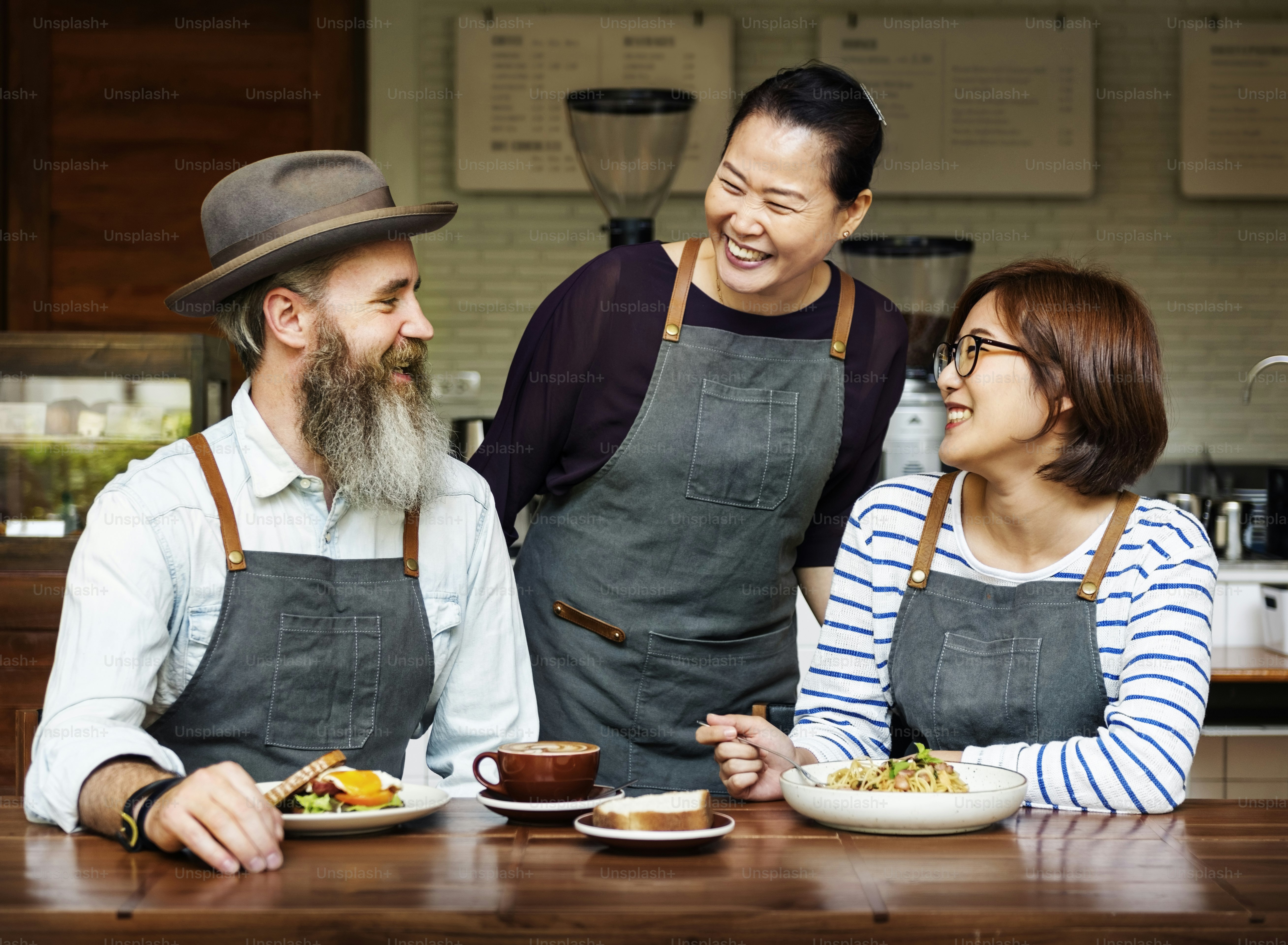 Family Eating Breakfst Together Coffeehouse Concept photo – Brunch ...