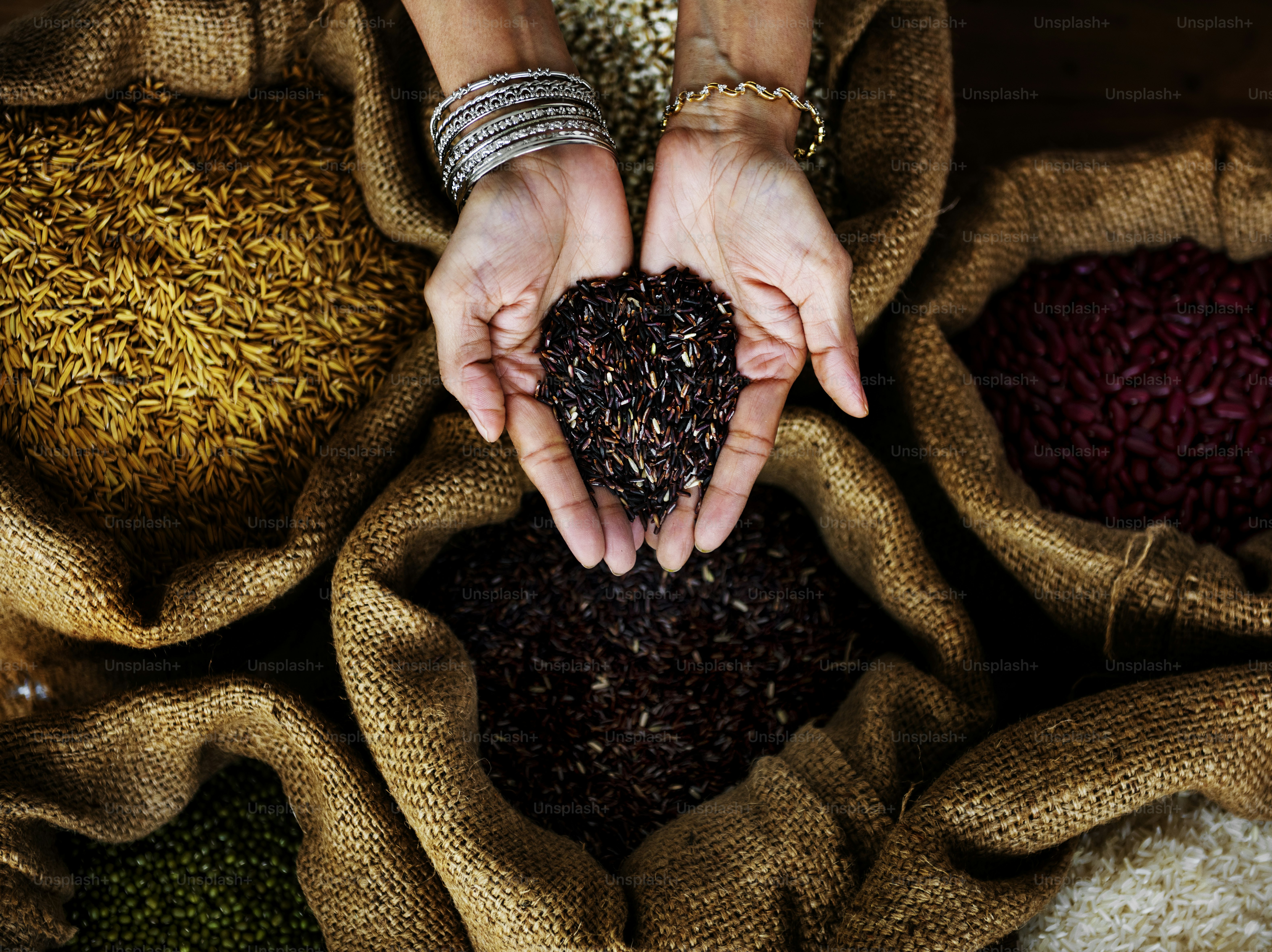 Assorted seed organic nutrient raw grain