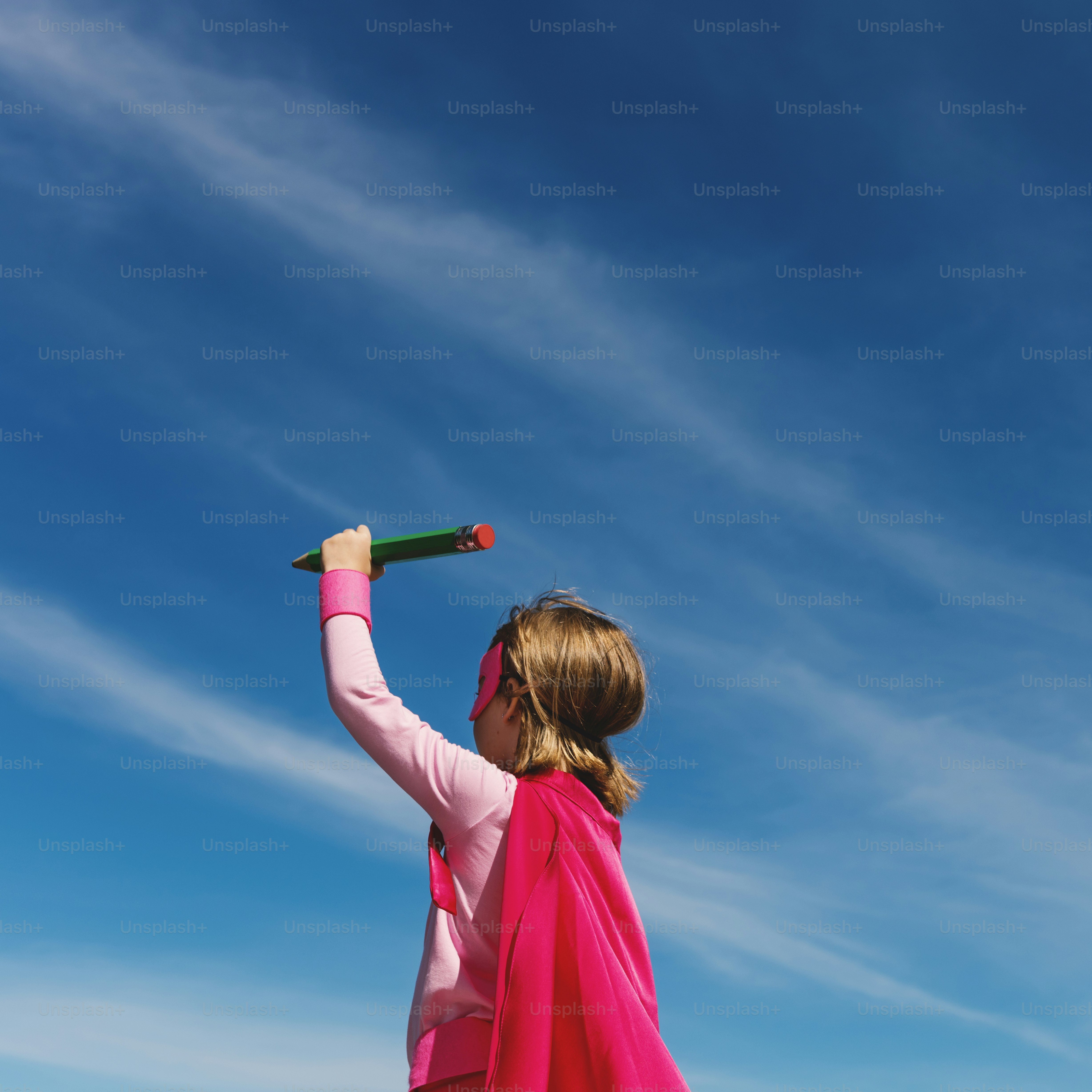 Little Girl Super Hero Concept