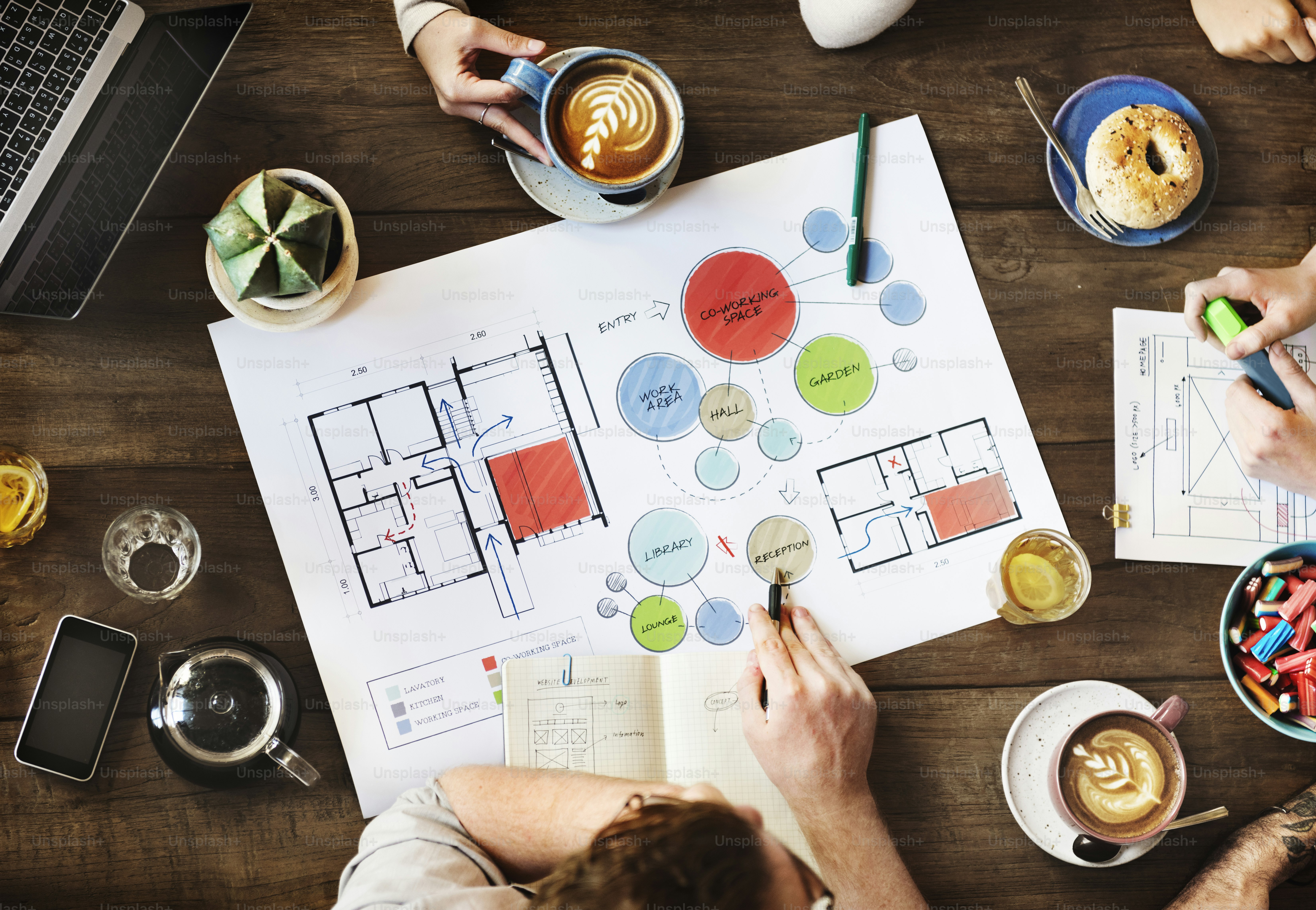 Team Meeting Brainstorming Planning Analysing Concept