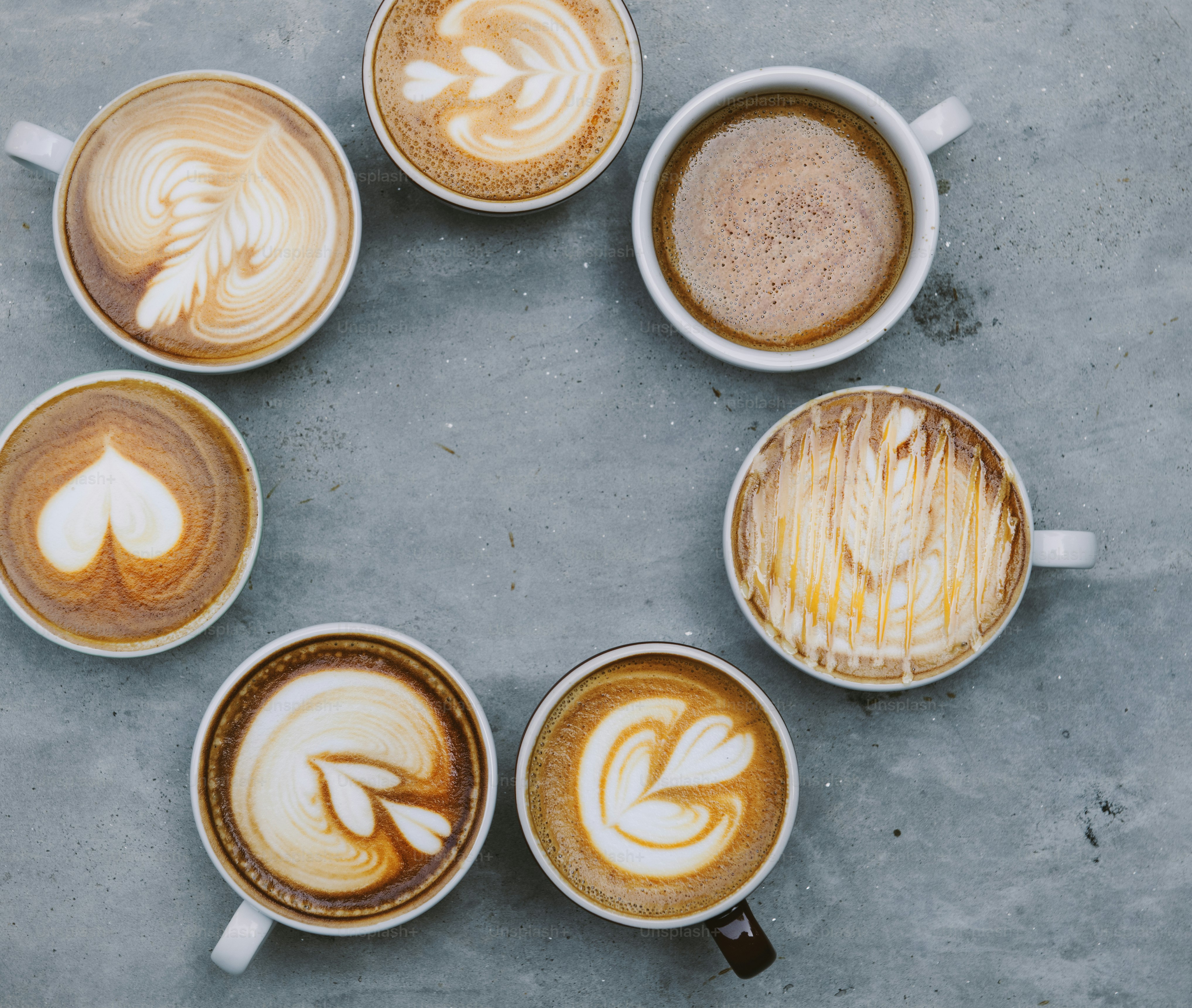 Aerial view of various coffee photo  Art Image on Unsplash