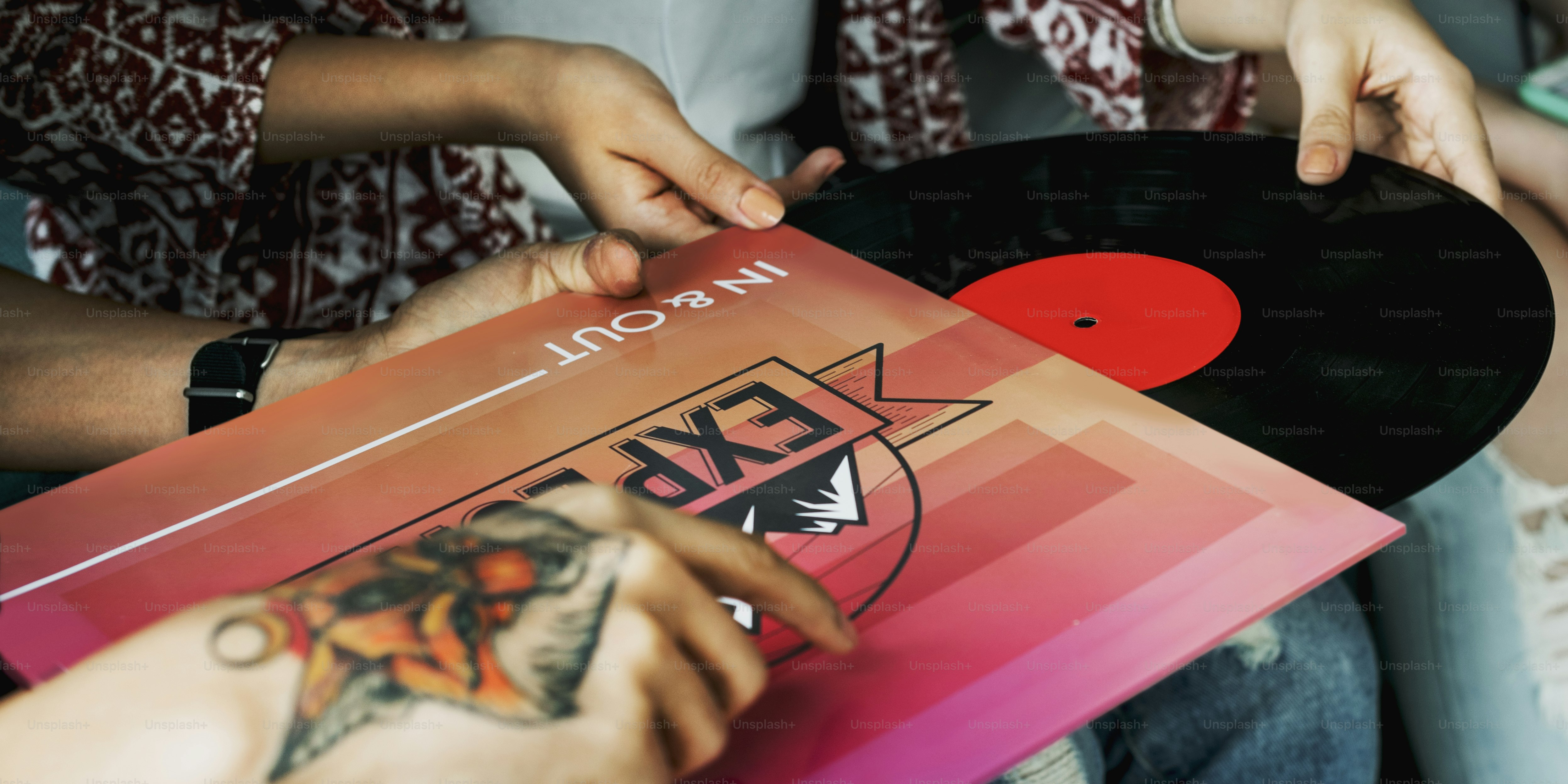 Peralatan Audio Disc Rekam Soundtrack Konsep Remaja
