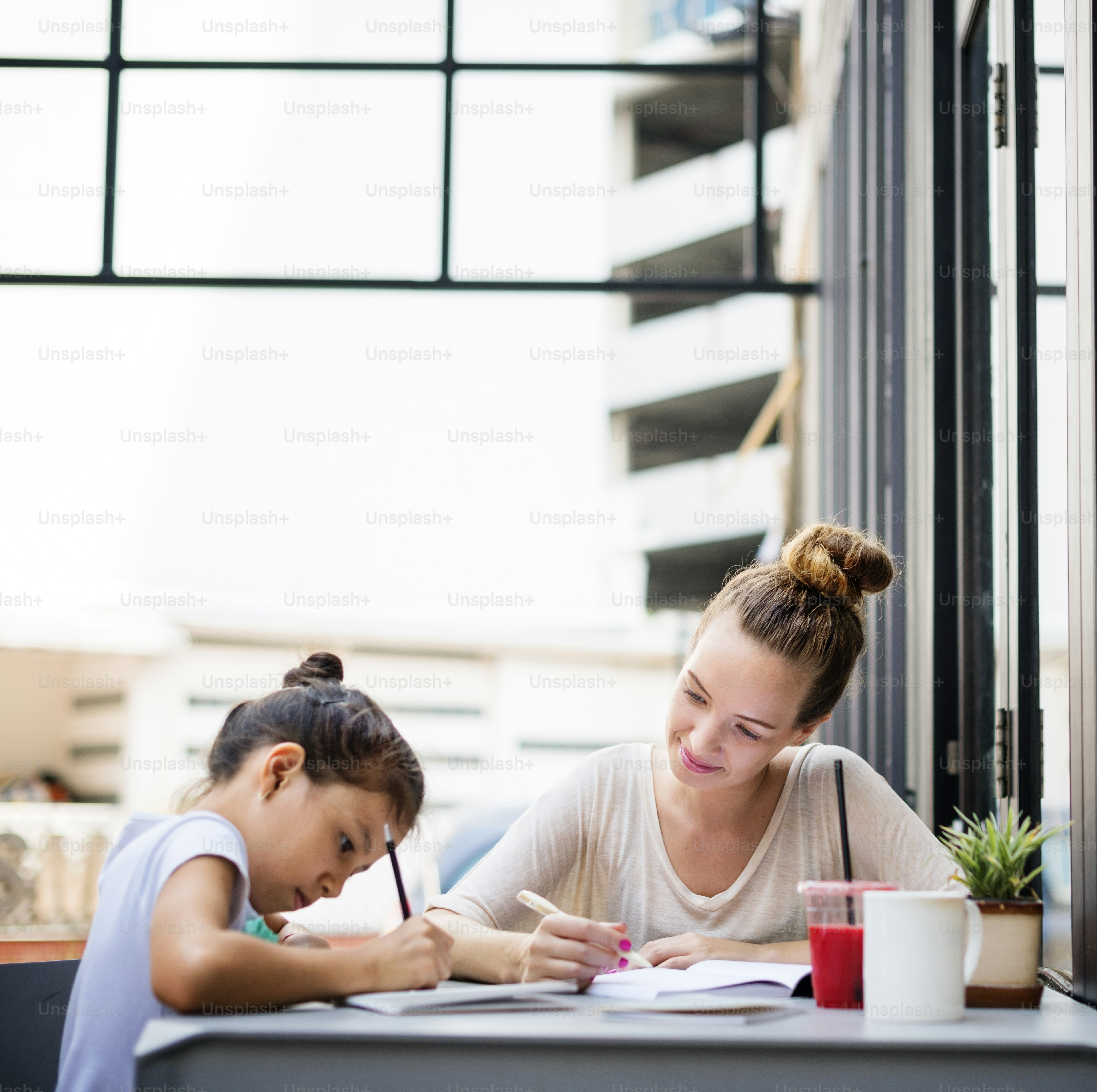 Female Trainer Teacher Practicing Education Girl Concept