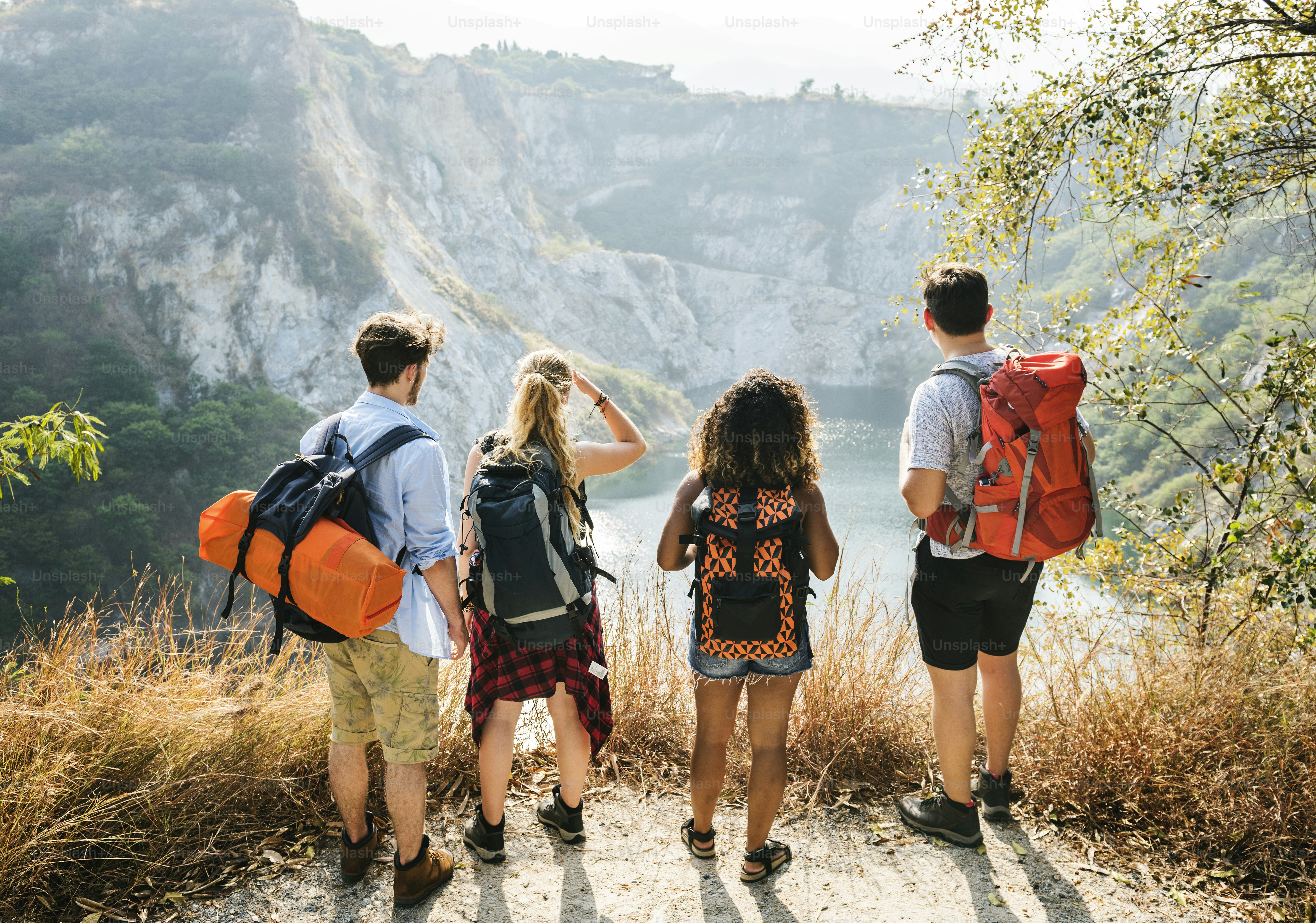 Backpackers on an adventure
