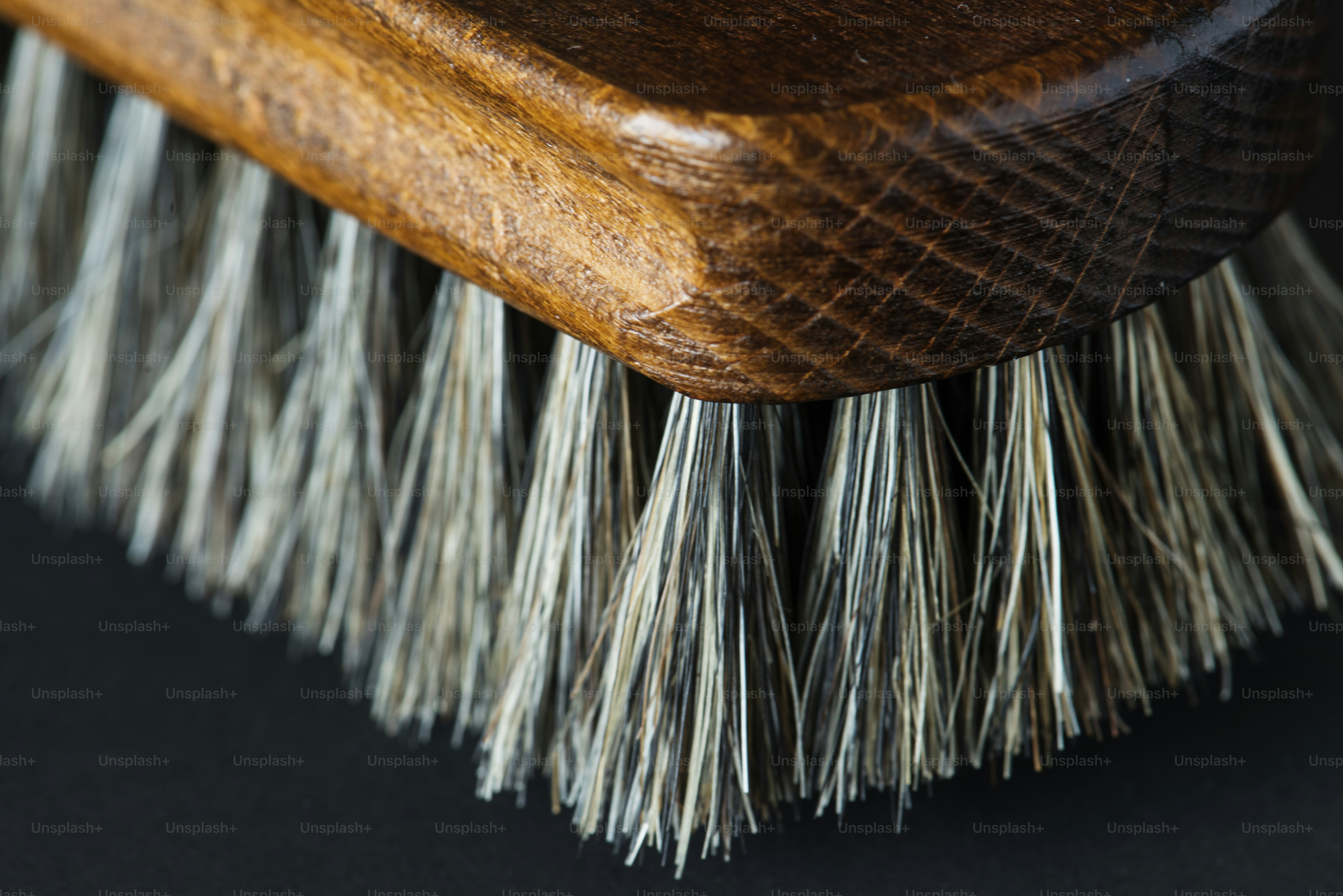 Closeup of shoe brush
