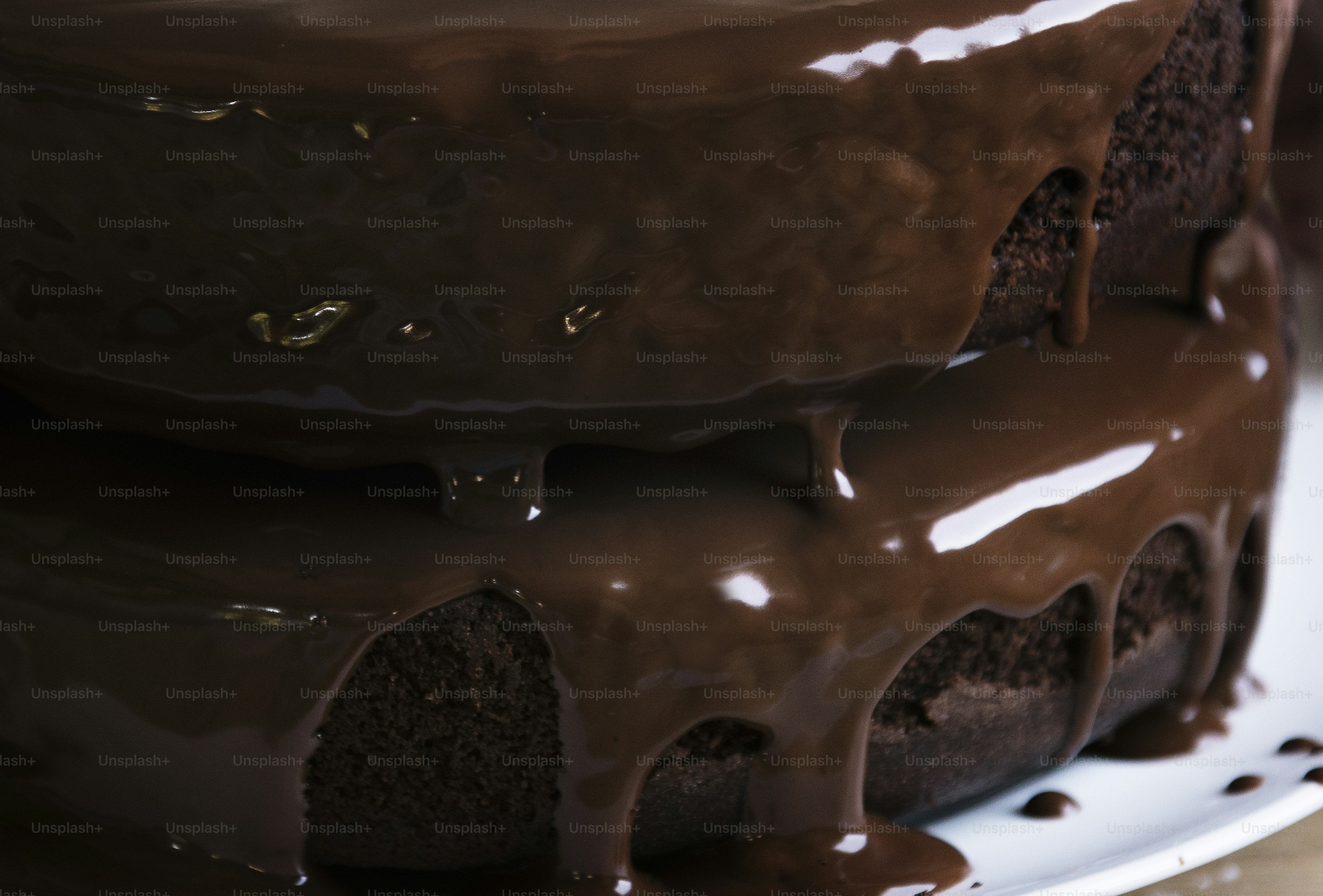 Chocolate fudge cake photography recipe idea