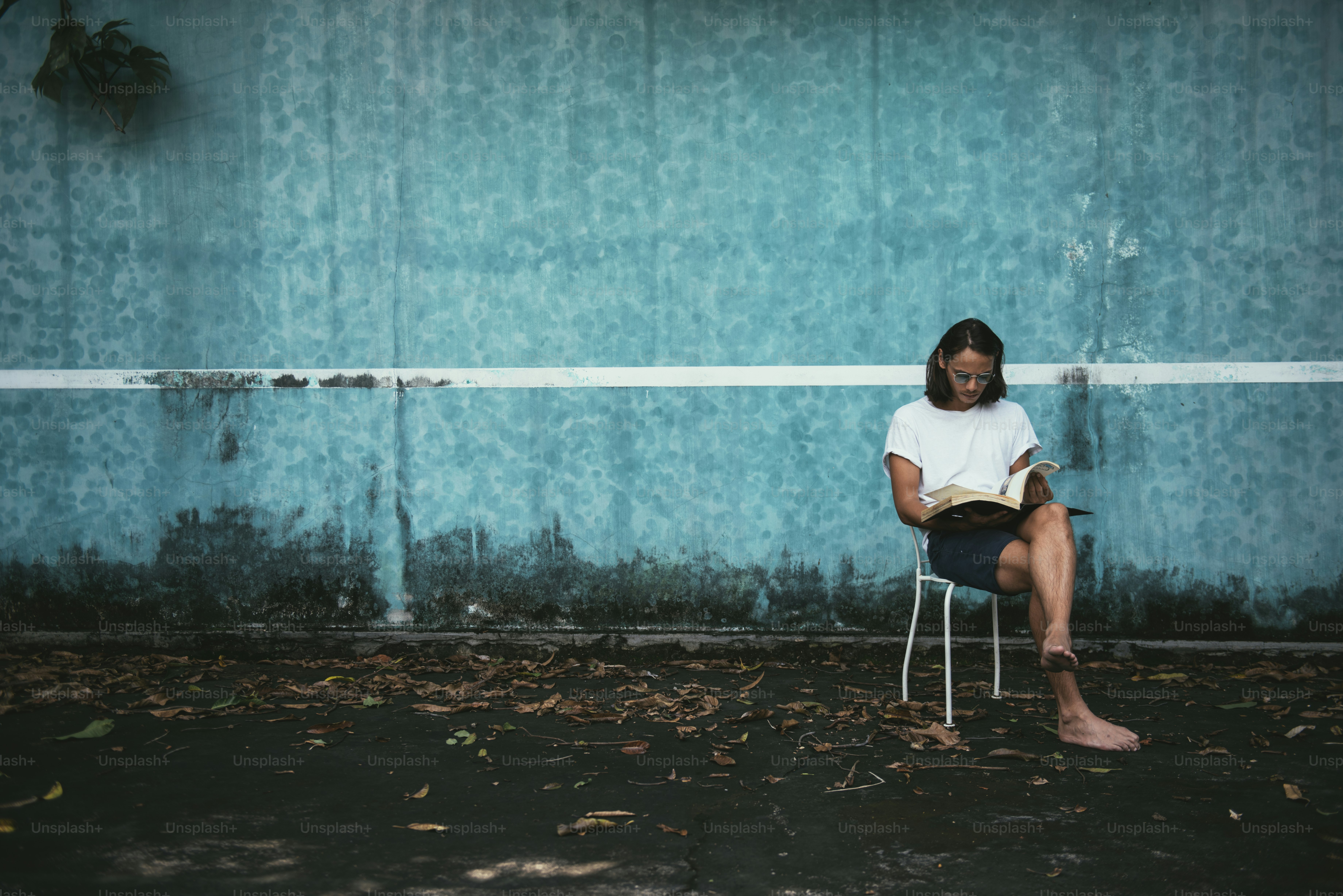 Good looking man taking a break
