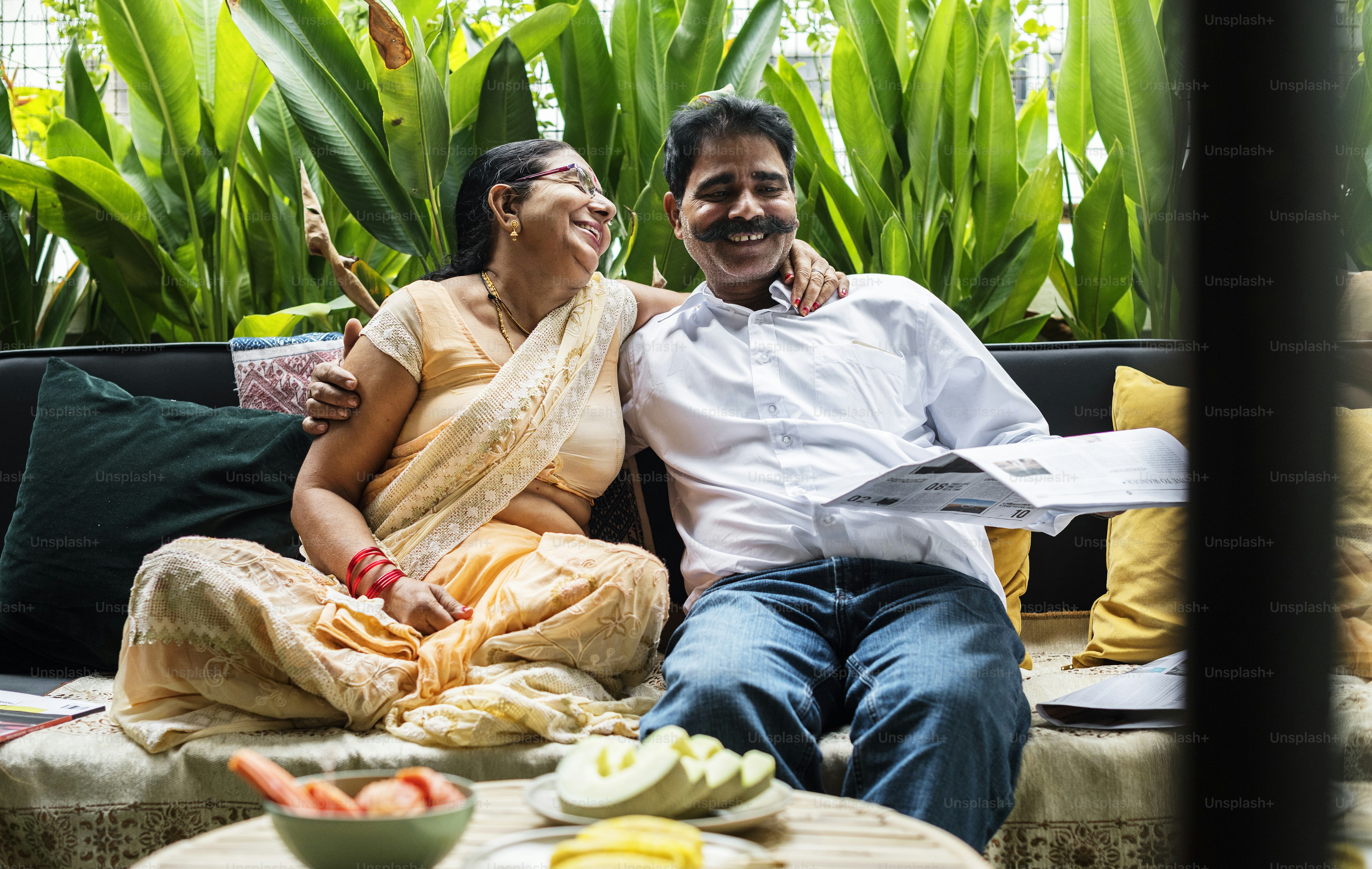 A happy Indian couple spending time together photo – Adult Image on ...