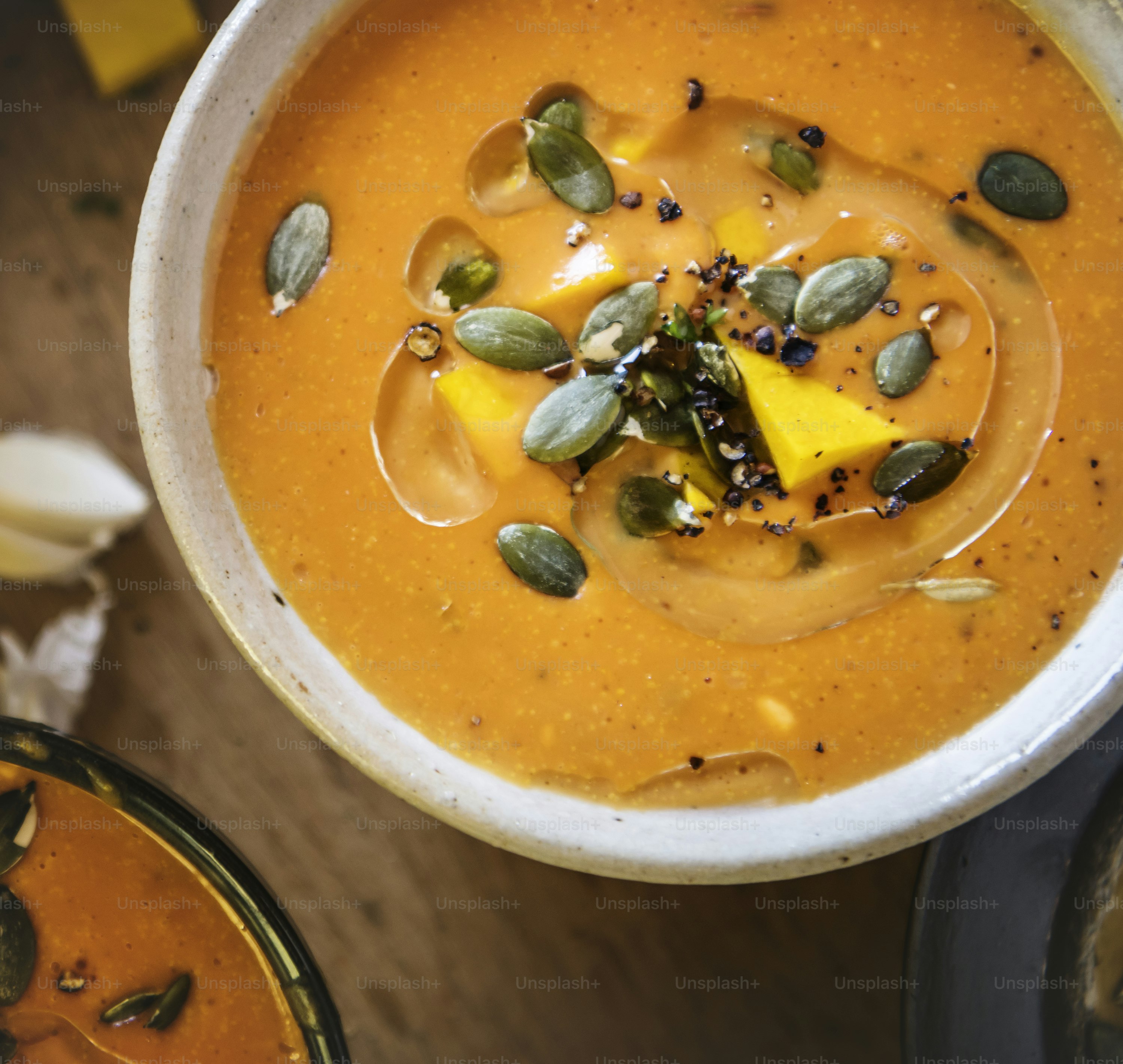 Kürbissuppe Foodfotografie Rezeptidee