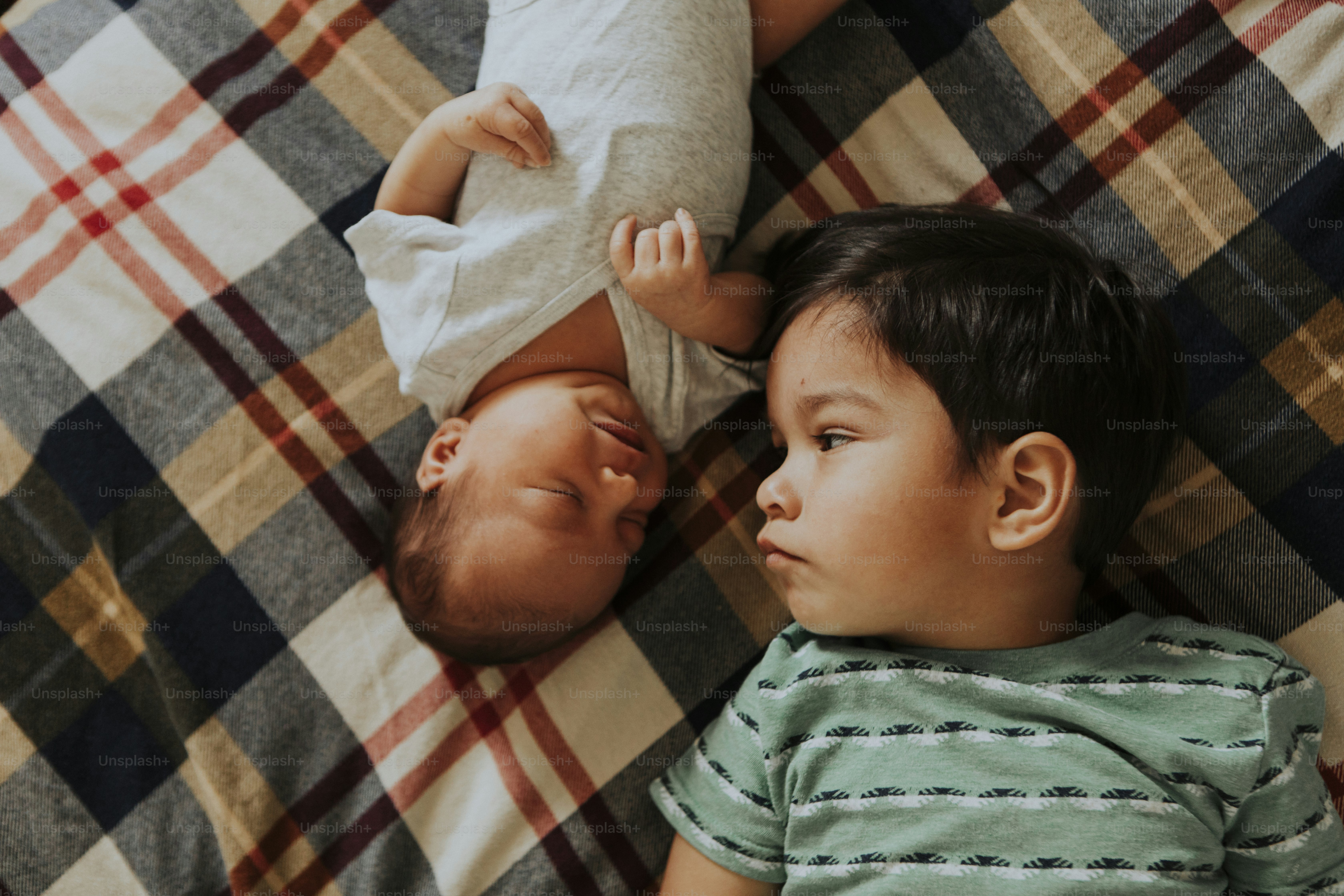 Lifestyle portrait of a brotherly love