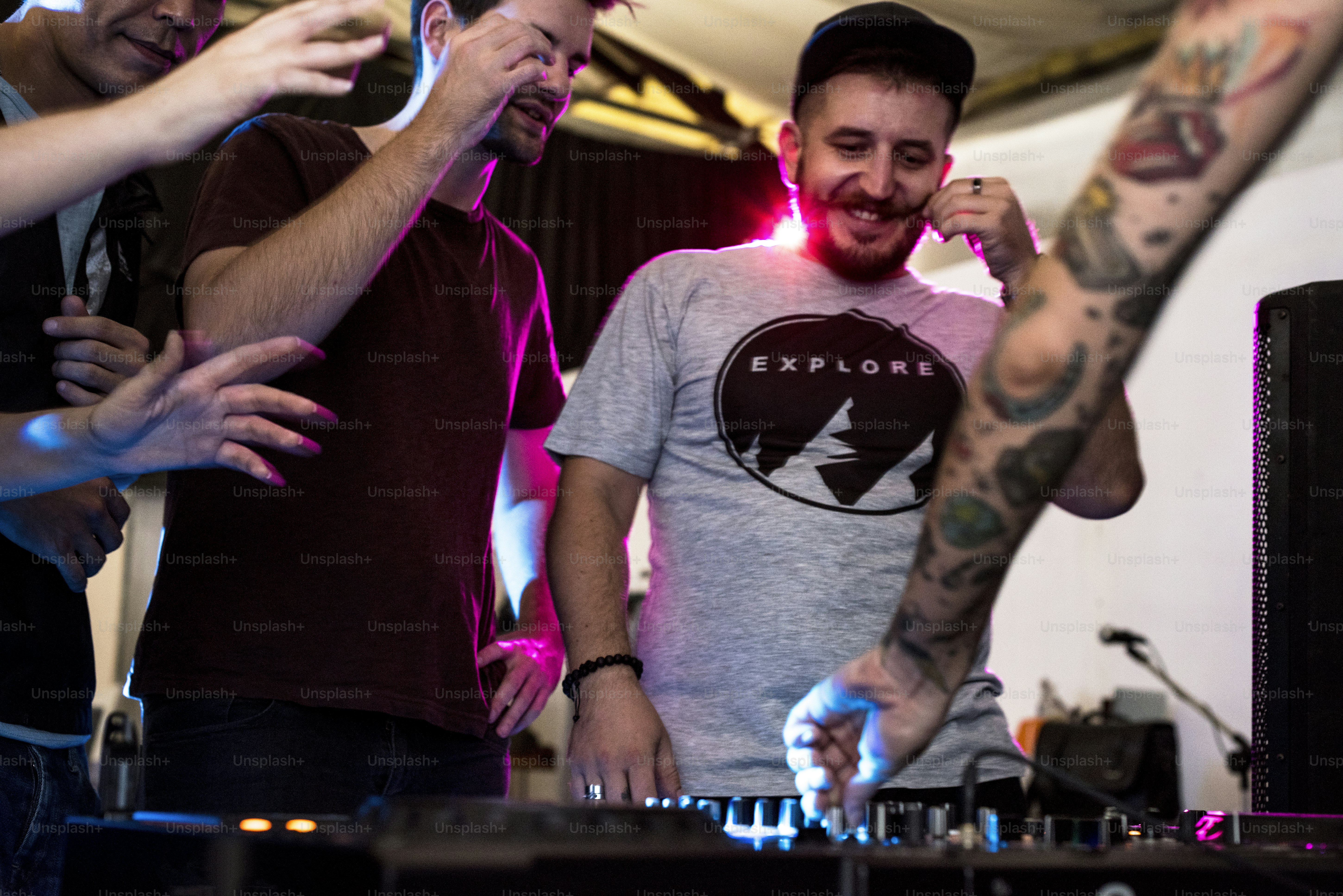 People joining a DJ station