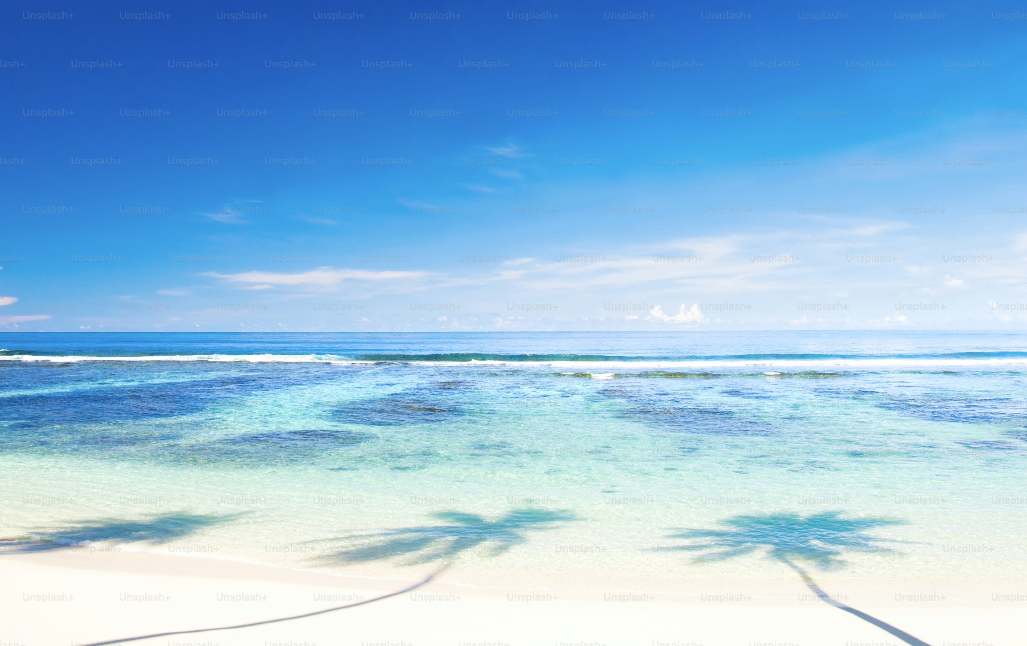 Tropical beach on Samoa