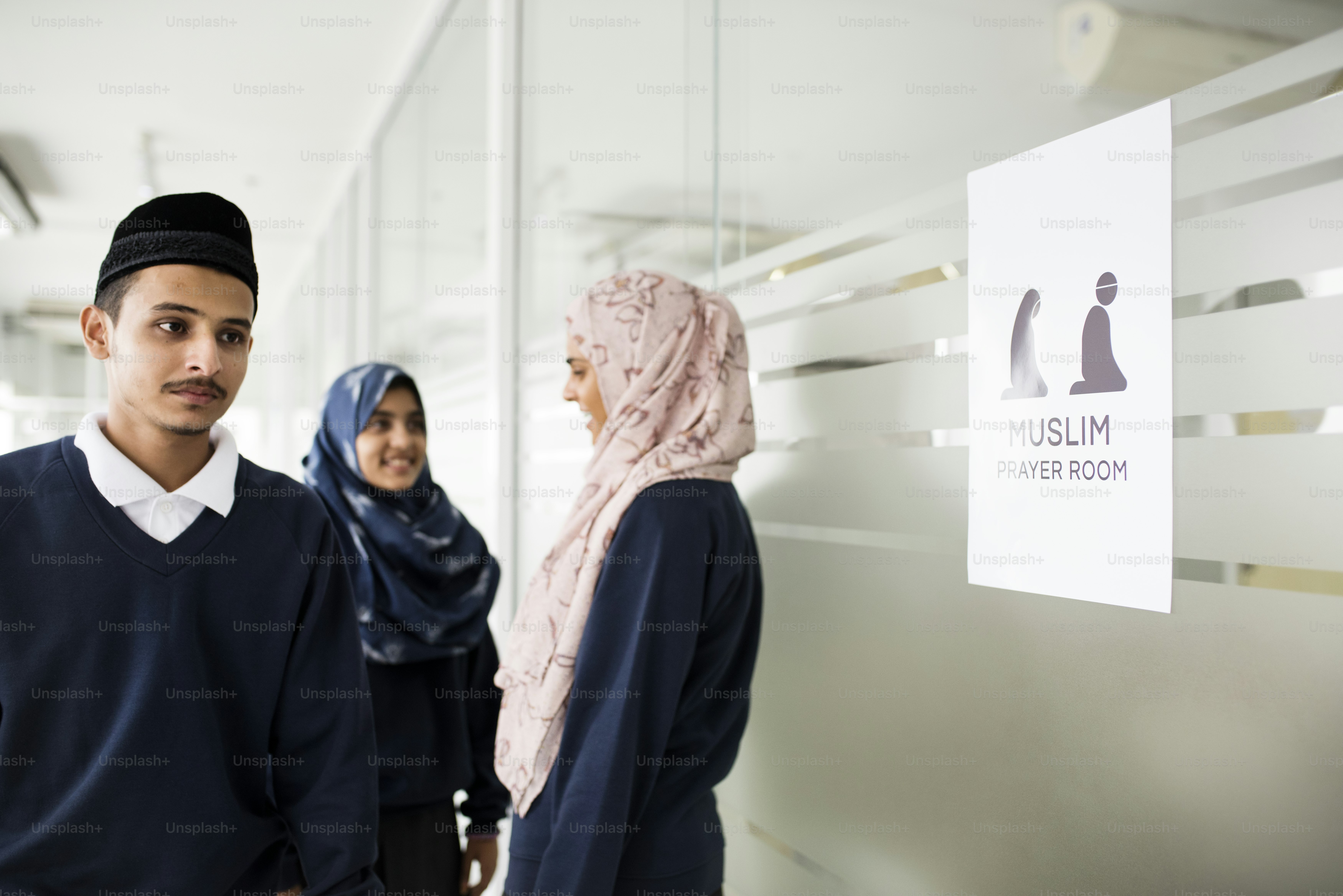 A group of Muslim students