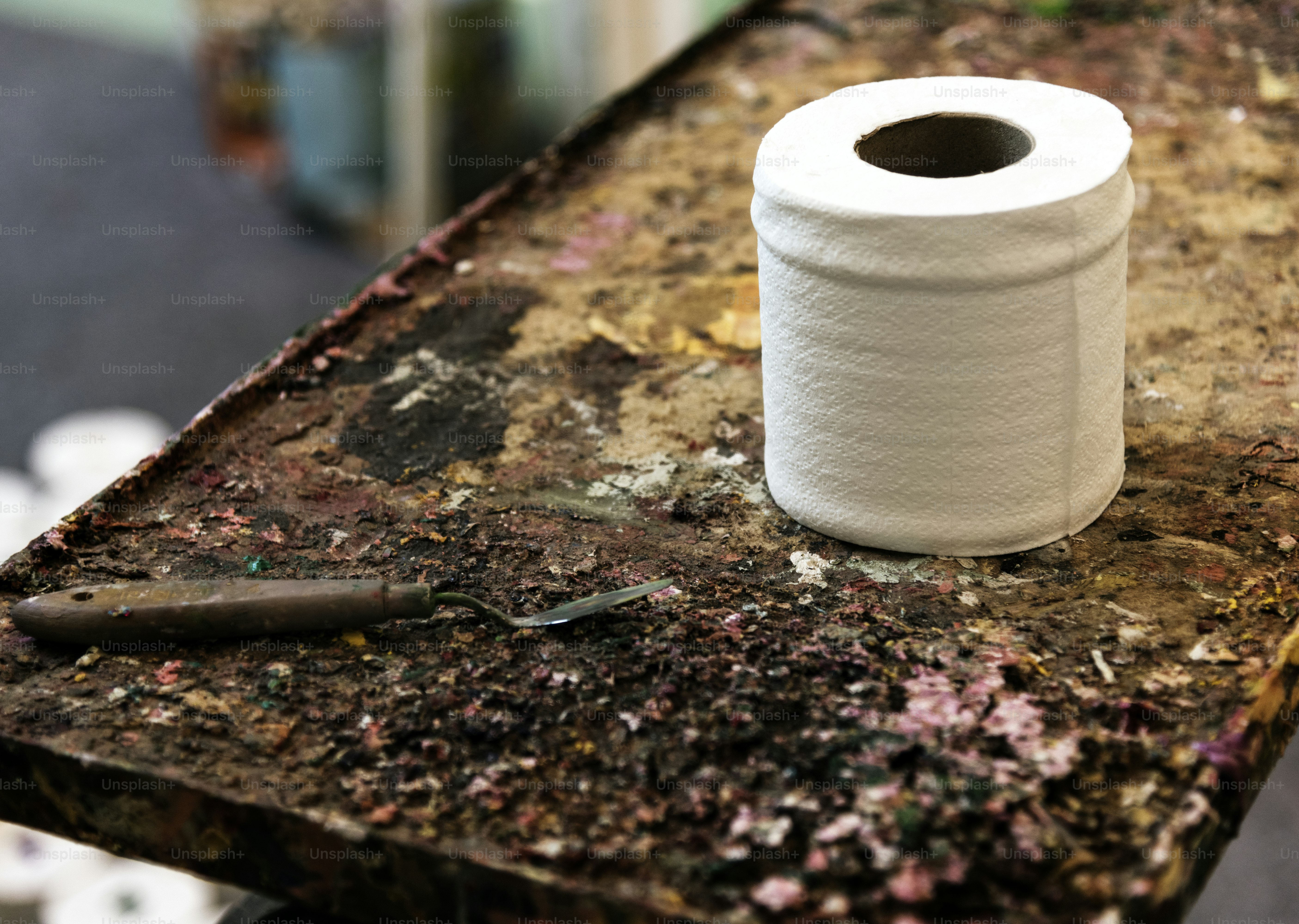 Workspace in an art stucio