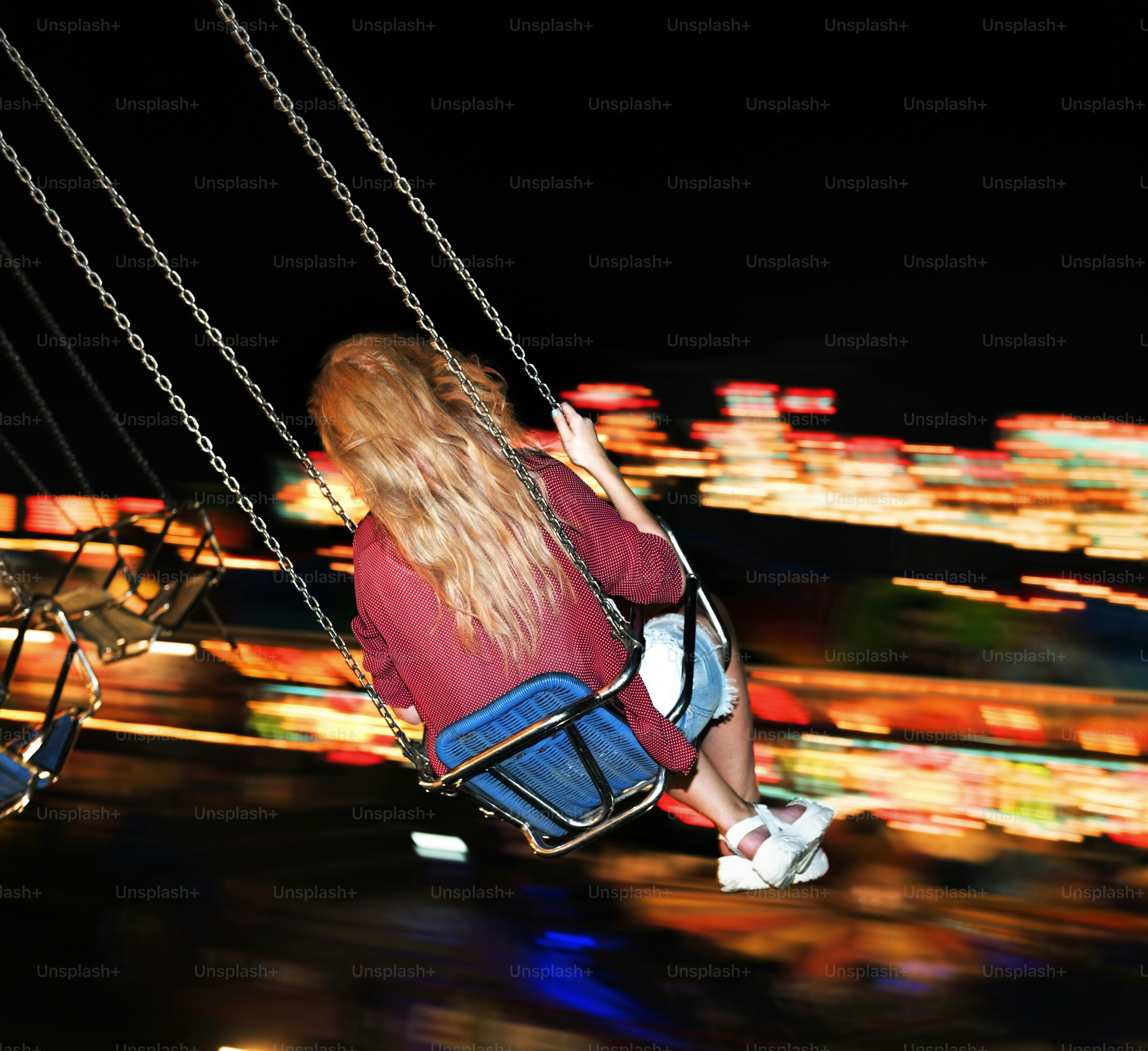 A group of friends is enjoying the amusement park