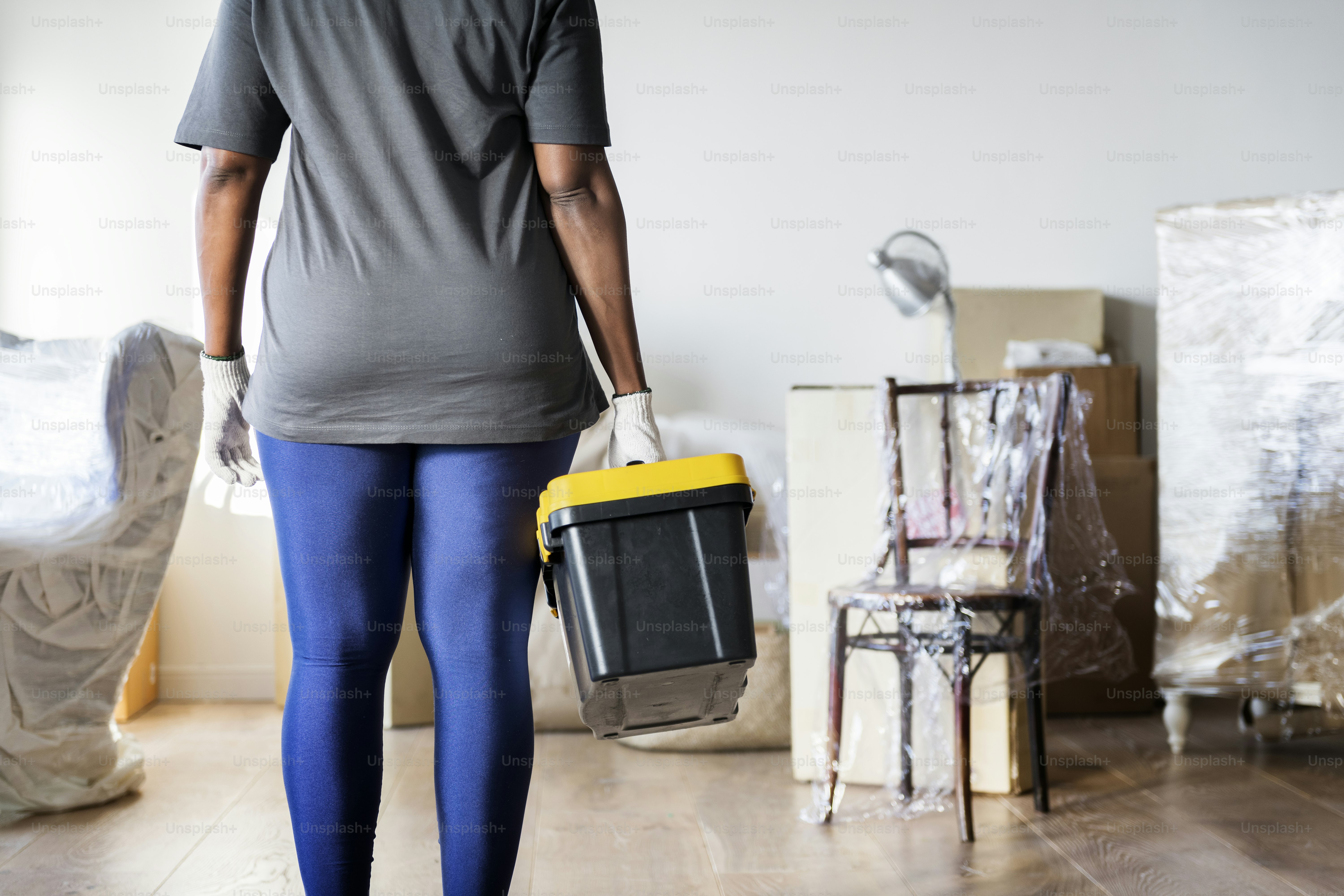 People renovating the house concept