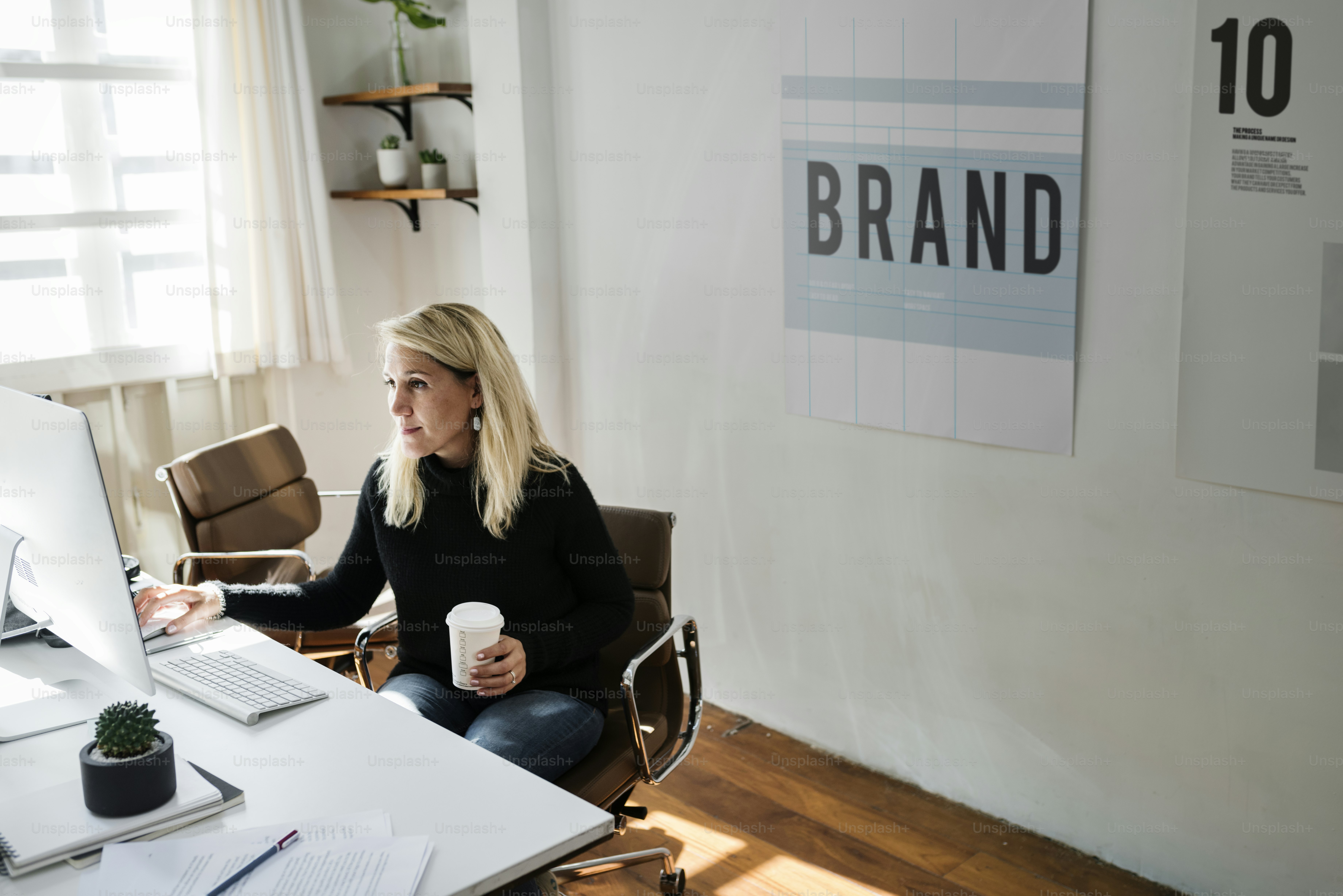 Businesswoman working in office