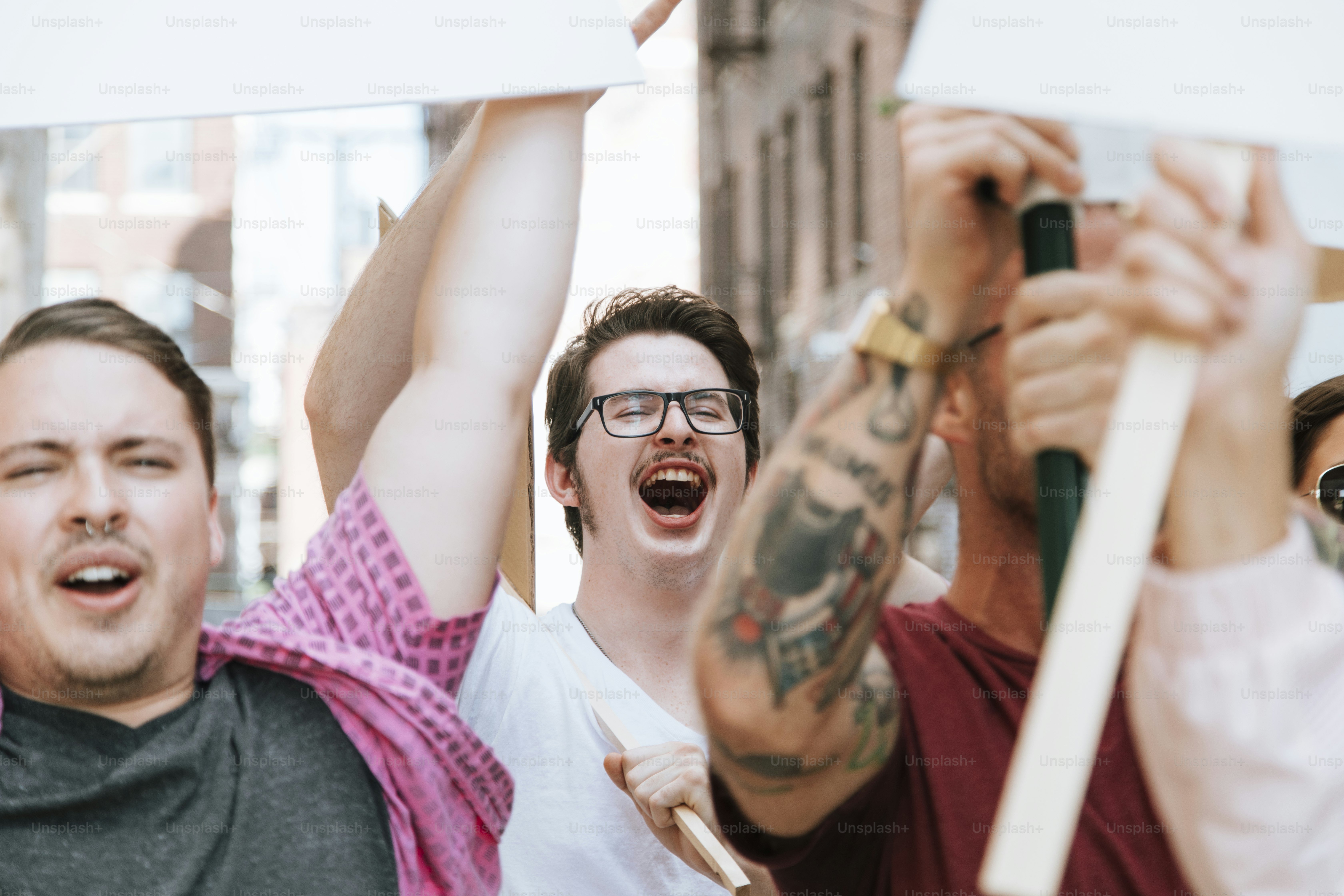 Peaceful protest in downtown Kansas City