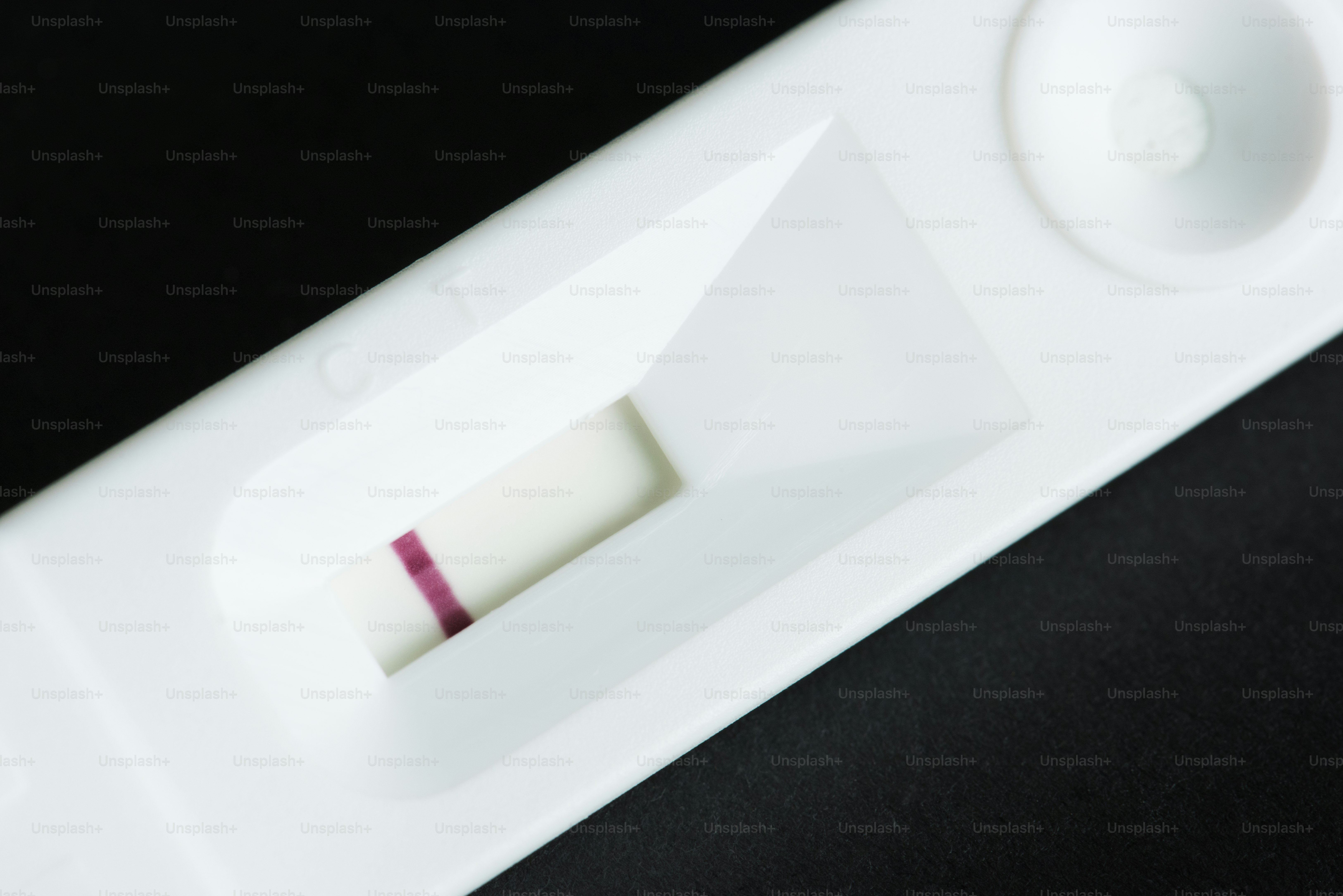 Closeup of pregnant test