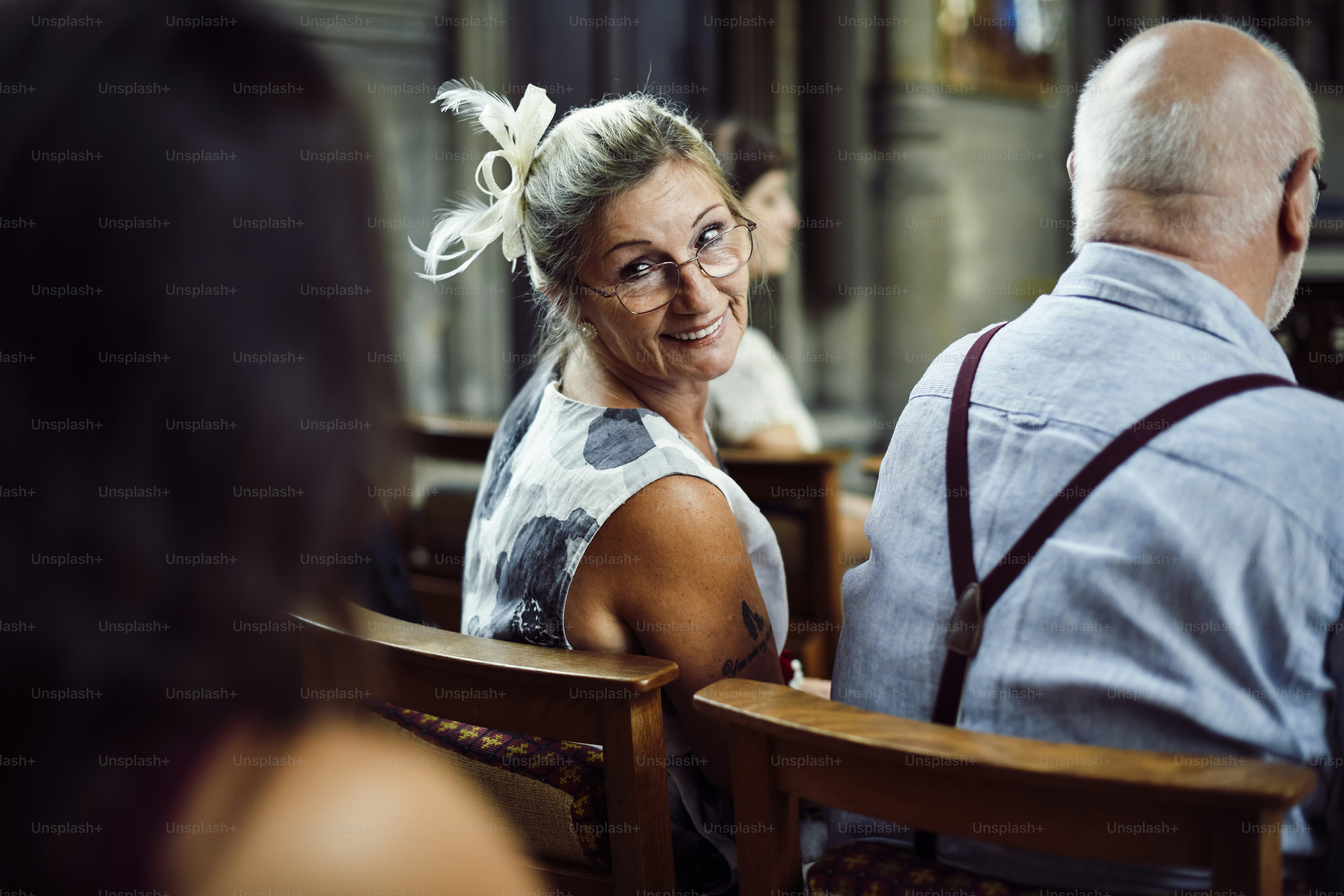 Mother of the bride waiting for her daughter