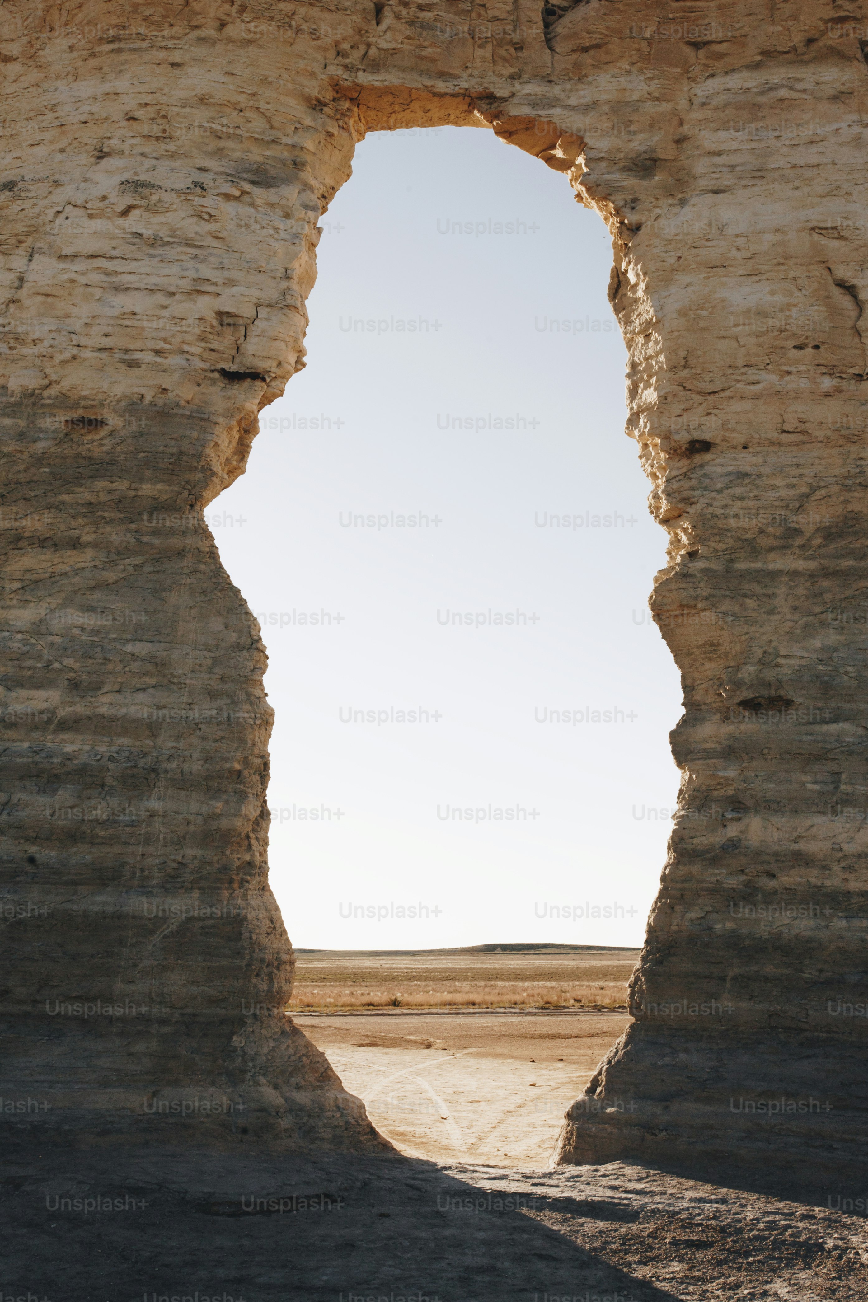 A bela vista de Monument Rocks