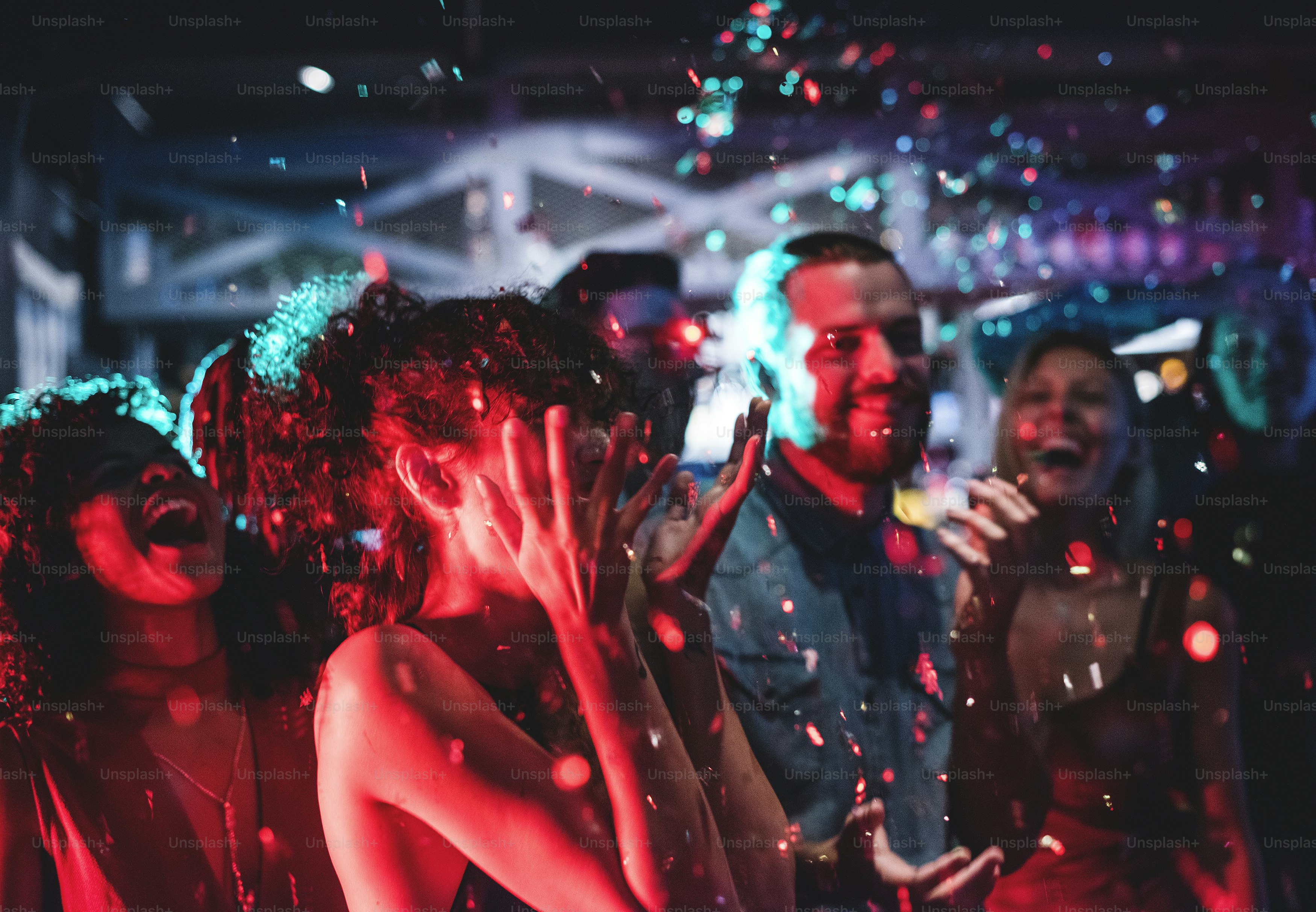 People enjoying a party